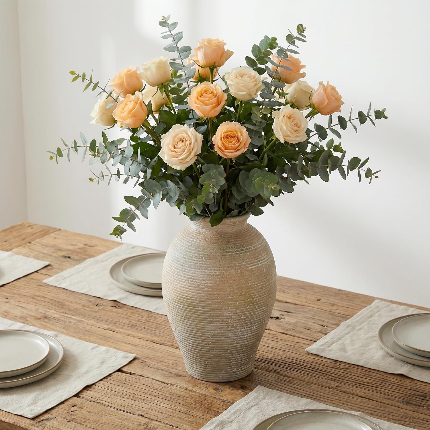 Ceramic Flower Vase / Retro and Rustic-9.3