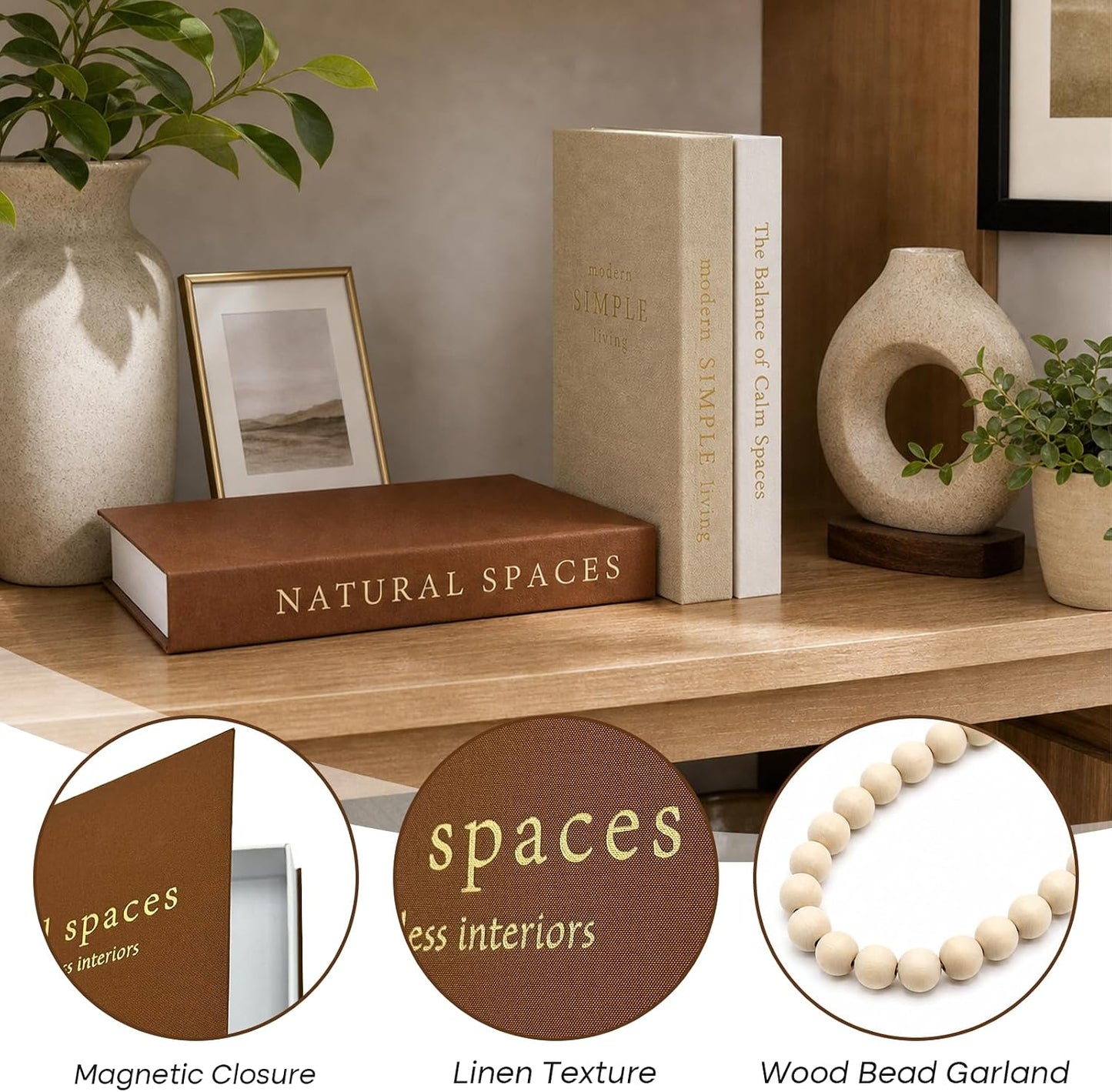 Stackable Faux Books / Set of 3