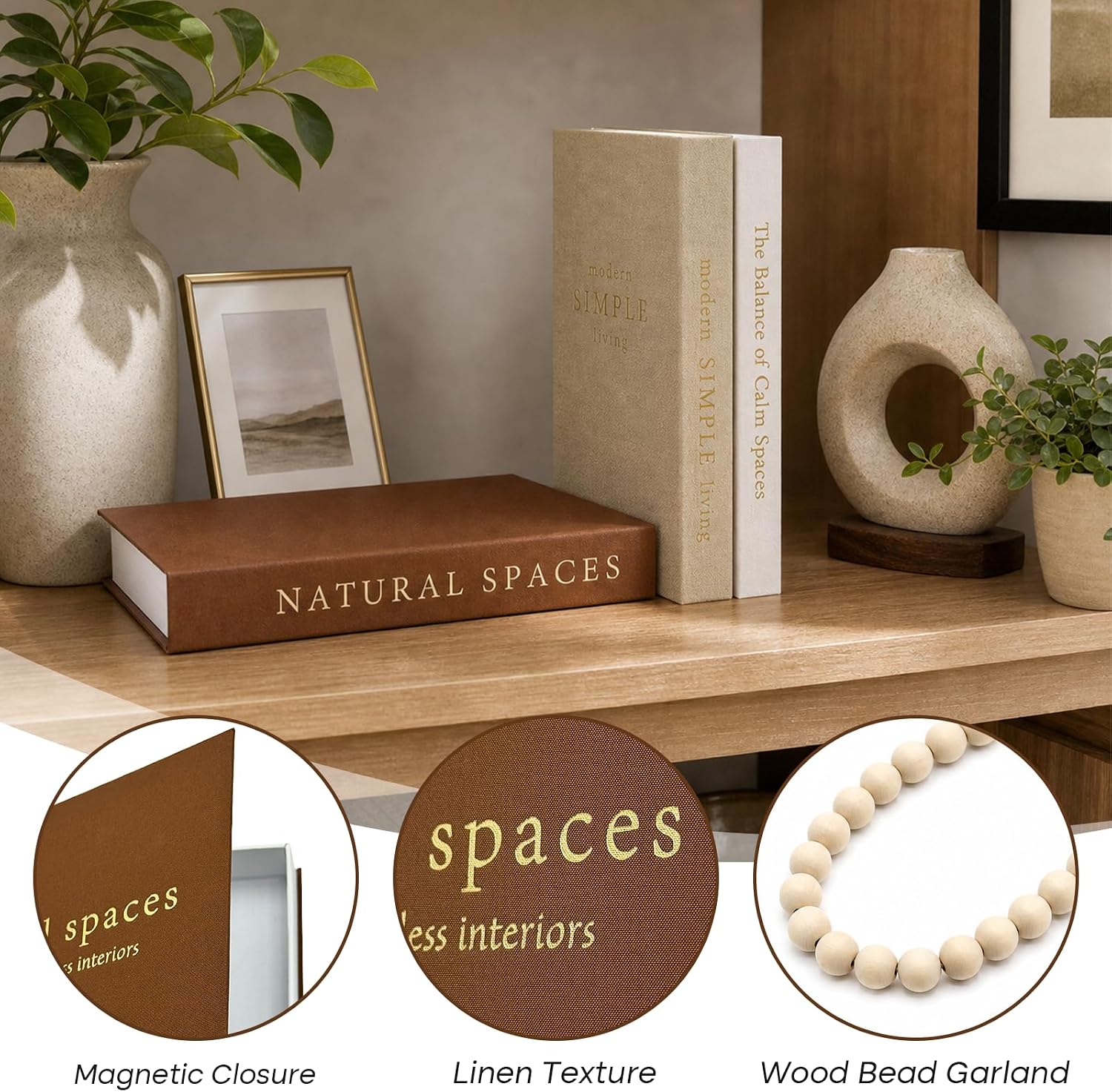 Stackable Faux Books / Set of 3