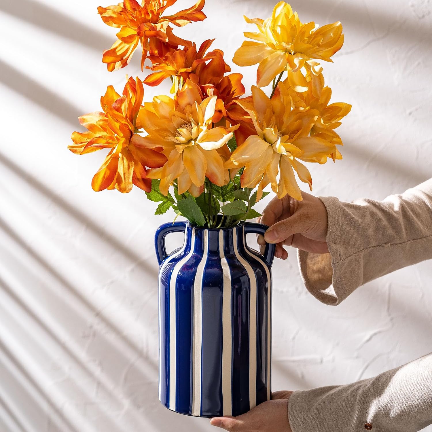 Blue Ceramic Vase / Blue and White 1