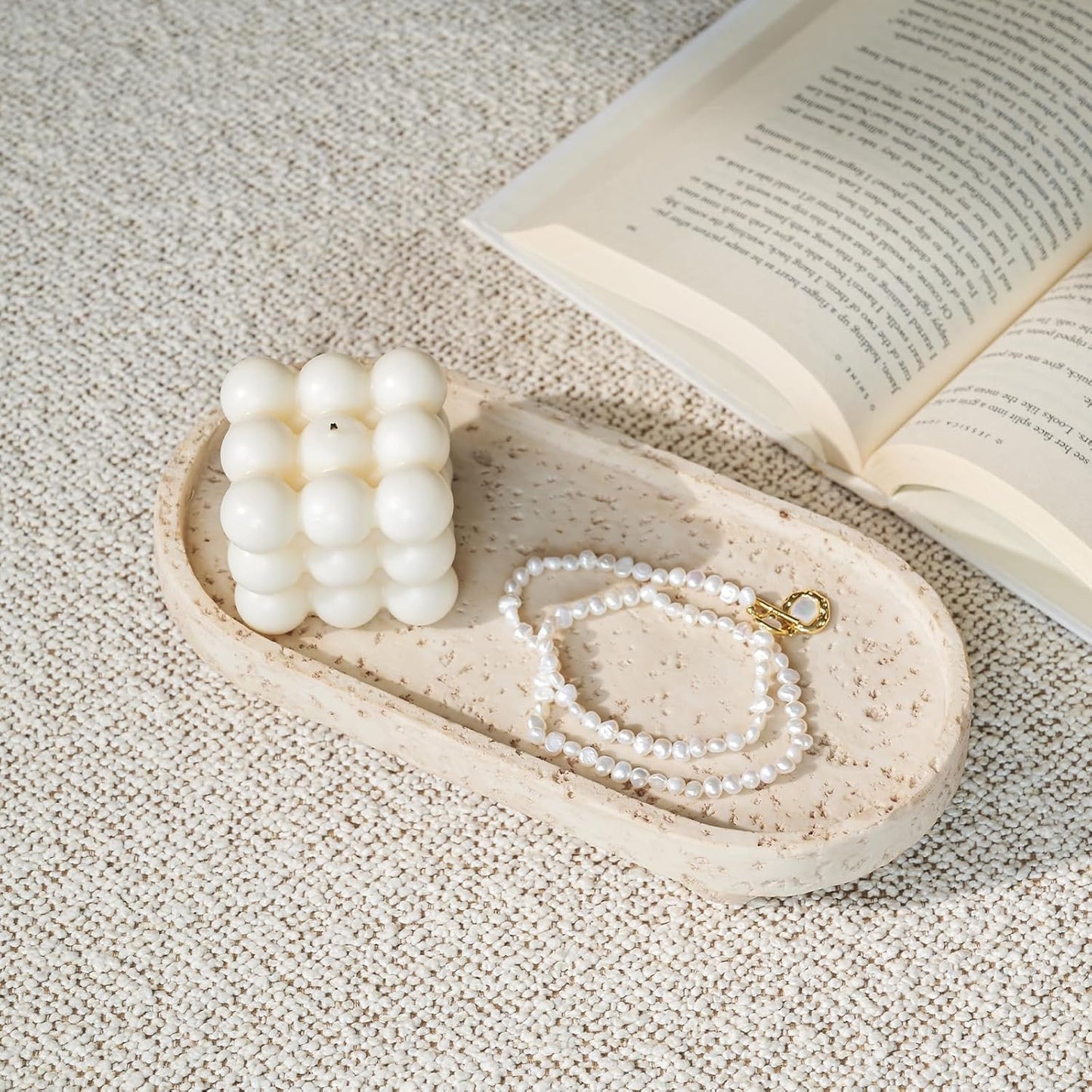 Resin Decorative Tray / 4 Footed