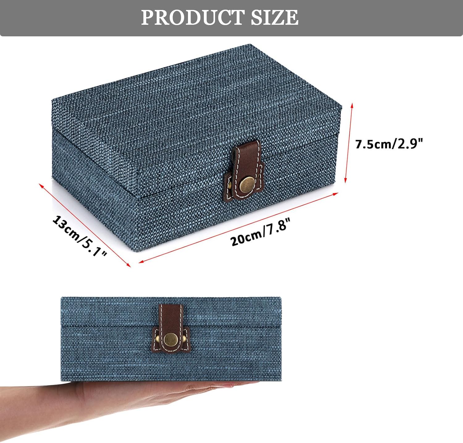 Wooden Decorative Box / Small / Blue