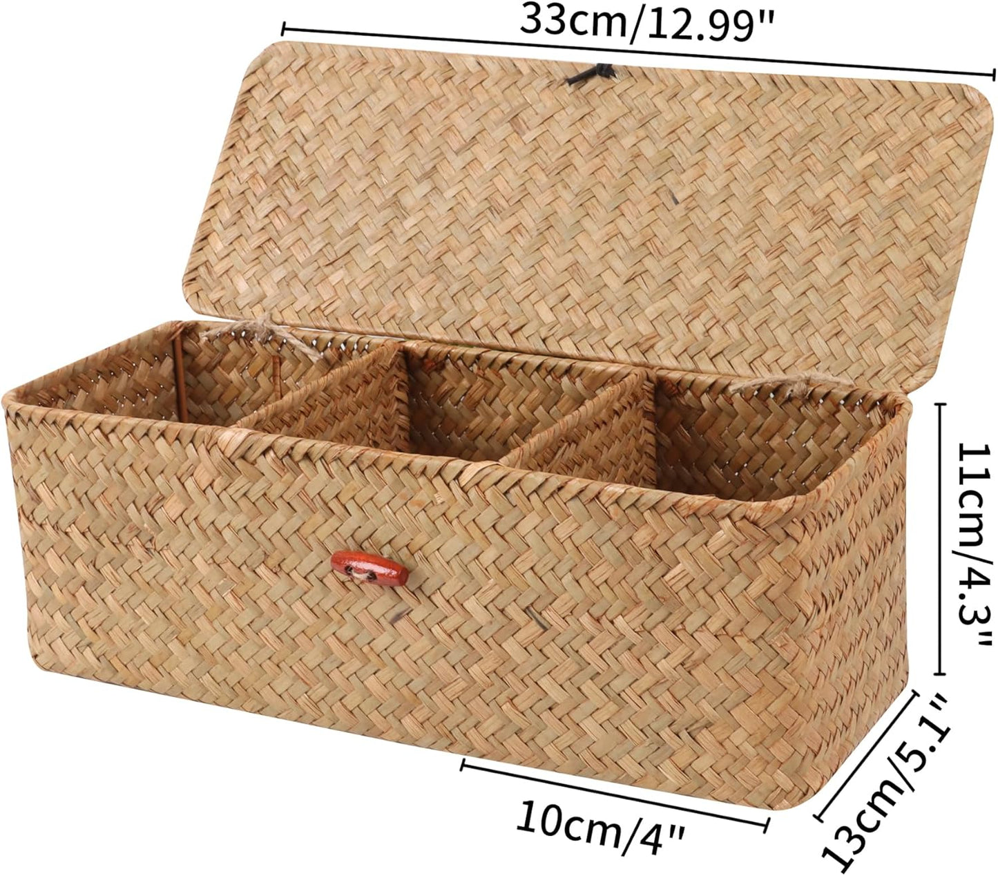 Wicker Shelf Baskets / Natural