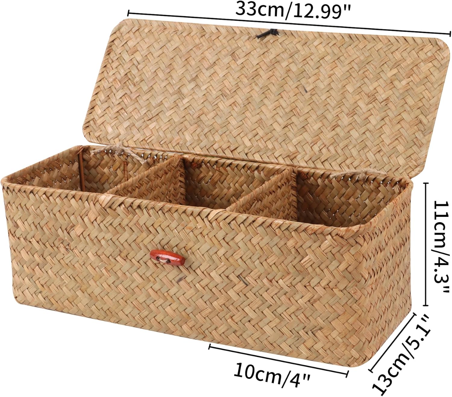 Wicker Shelf Baskets / Natural