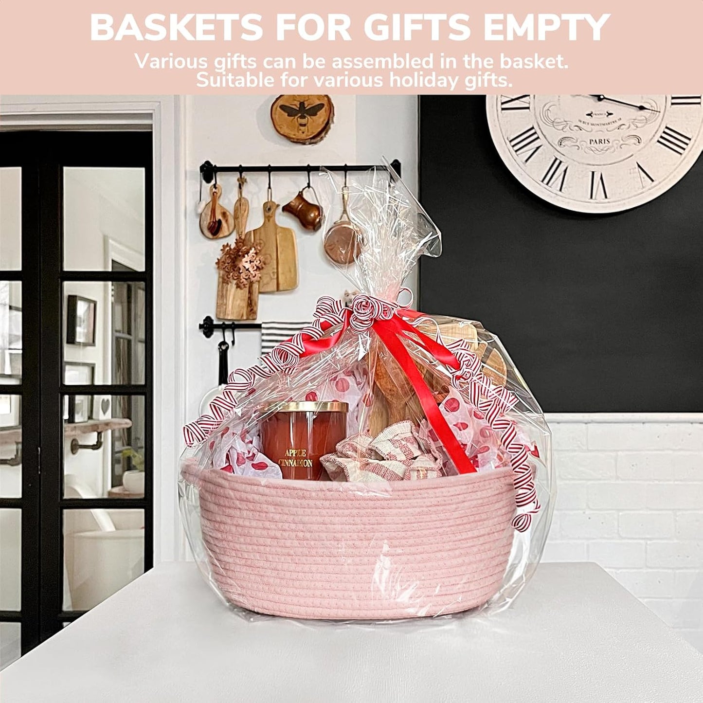 Small Woven Basket for Gifting / Pink