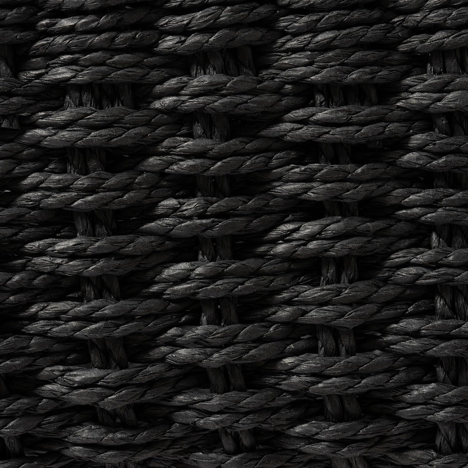 Small Wicker Baskets for Organizing / Ebony Black