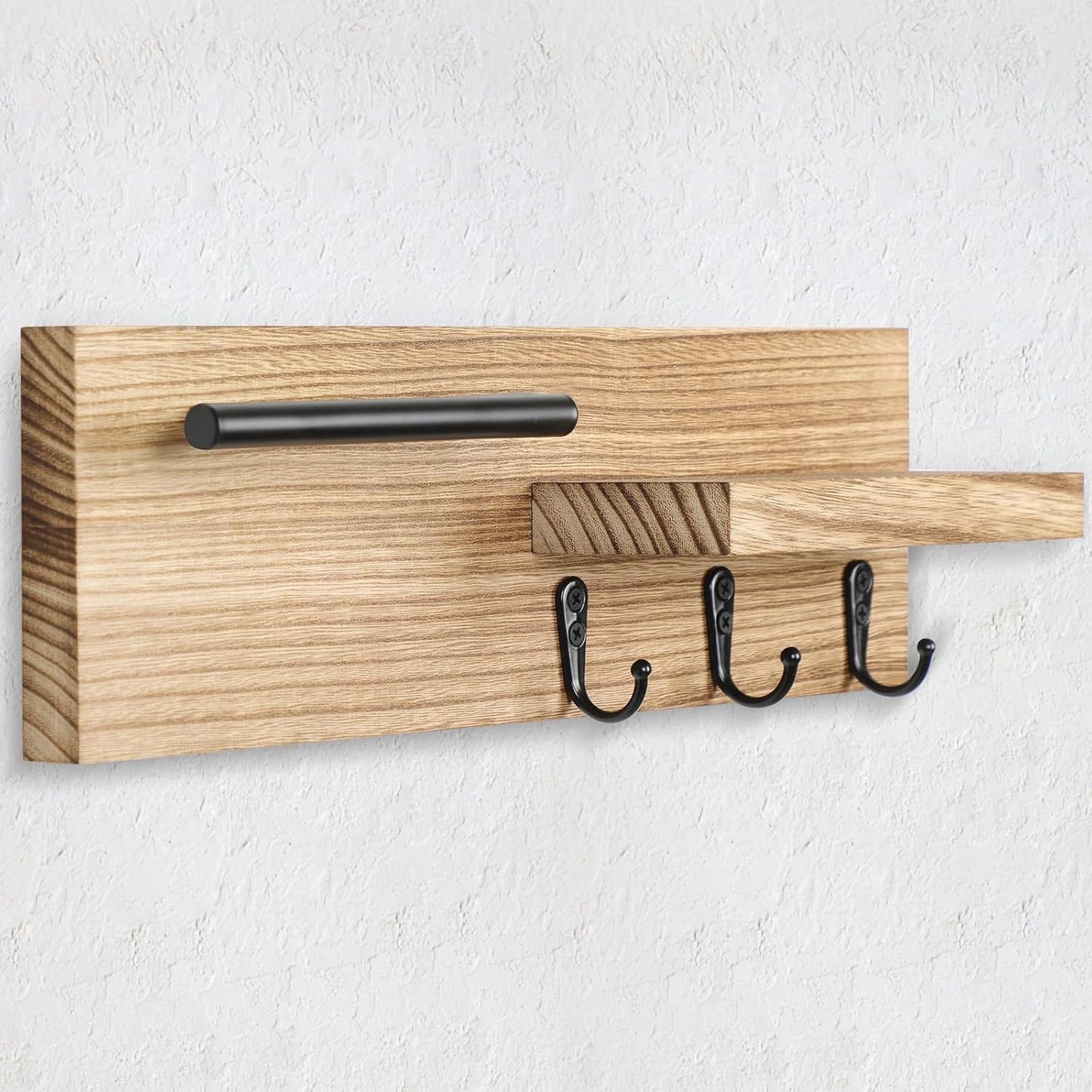 3 Hooks / Key Holder / Wood