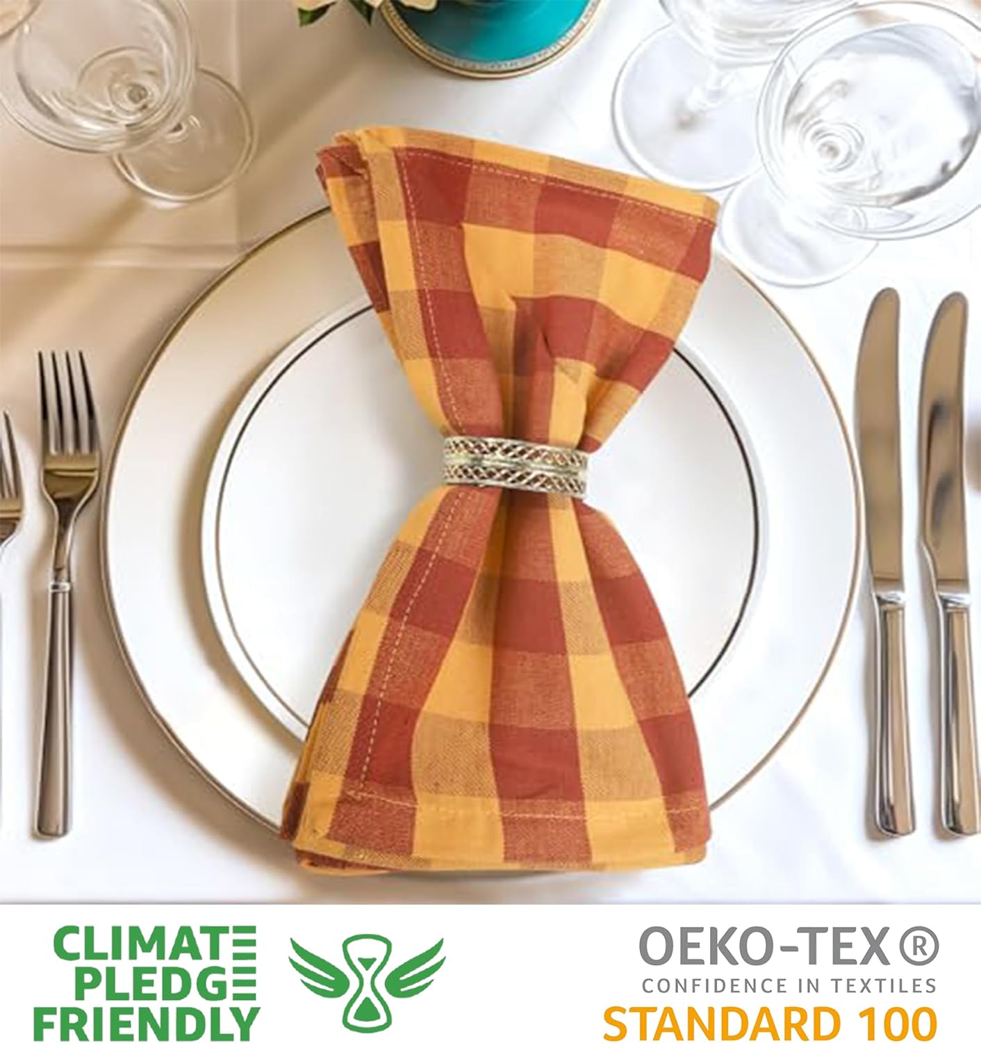 Urban Villa Cloth Napkins Cotton 20x20 (Set of 6) Brigld