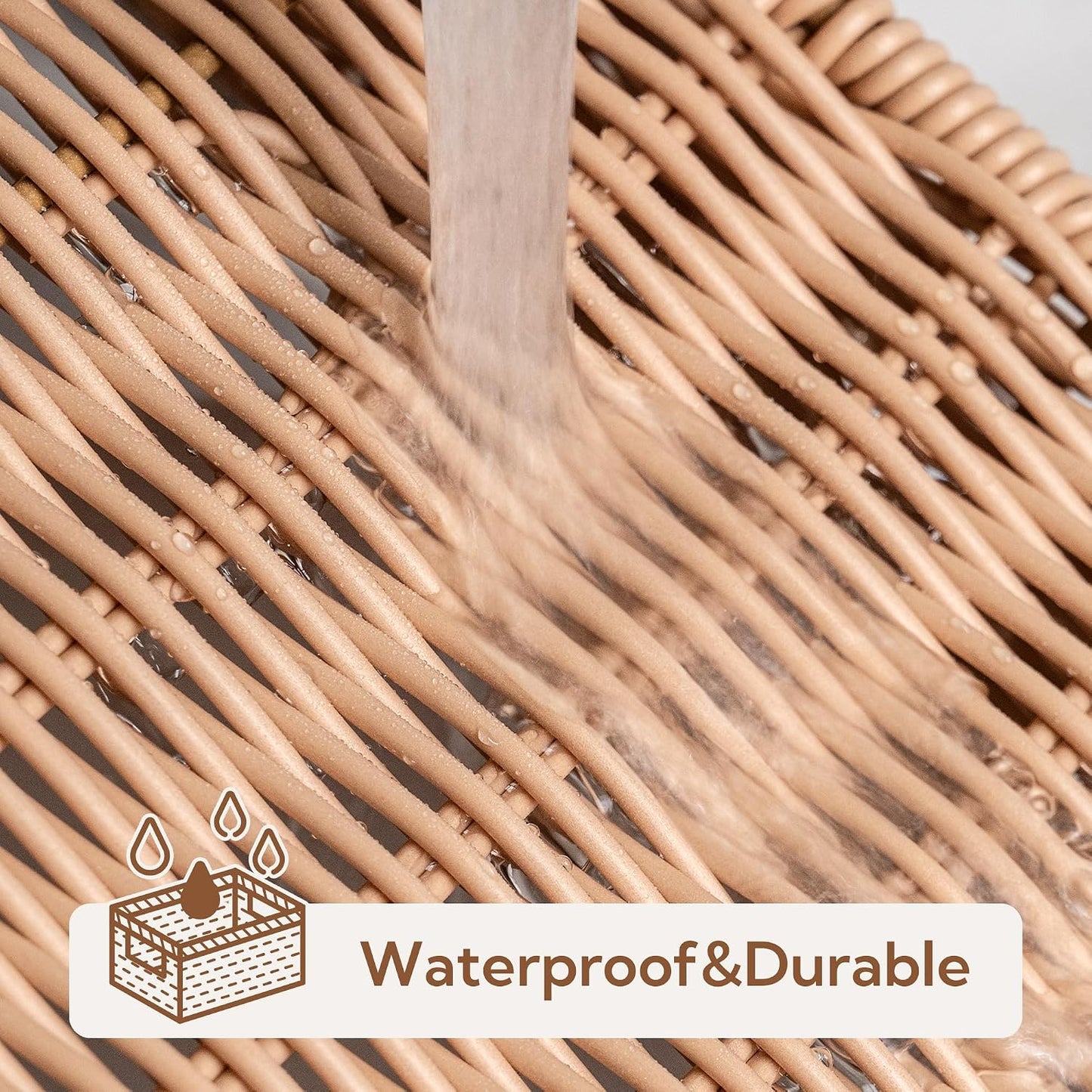 Wicker Serving Trays / Nude Color