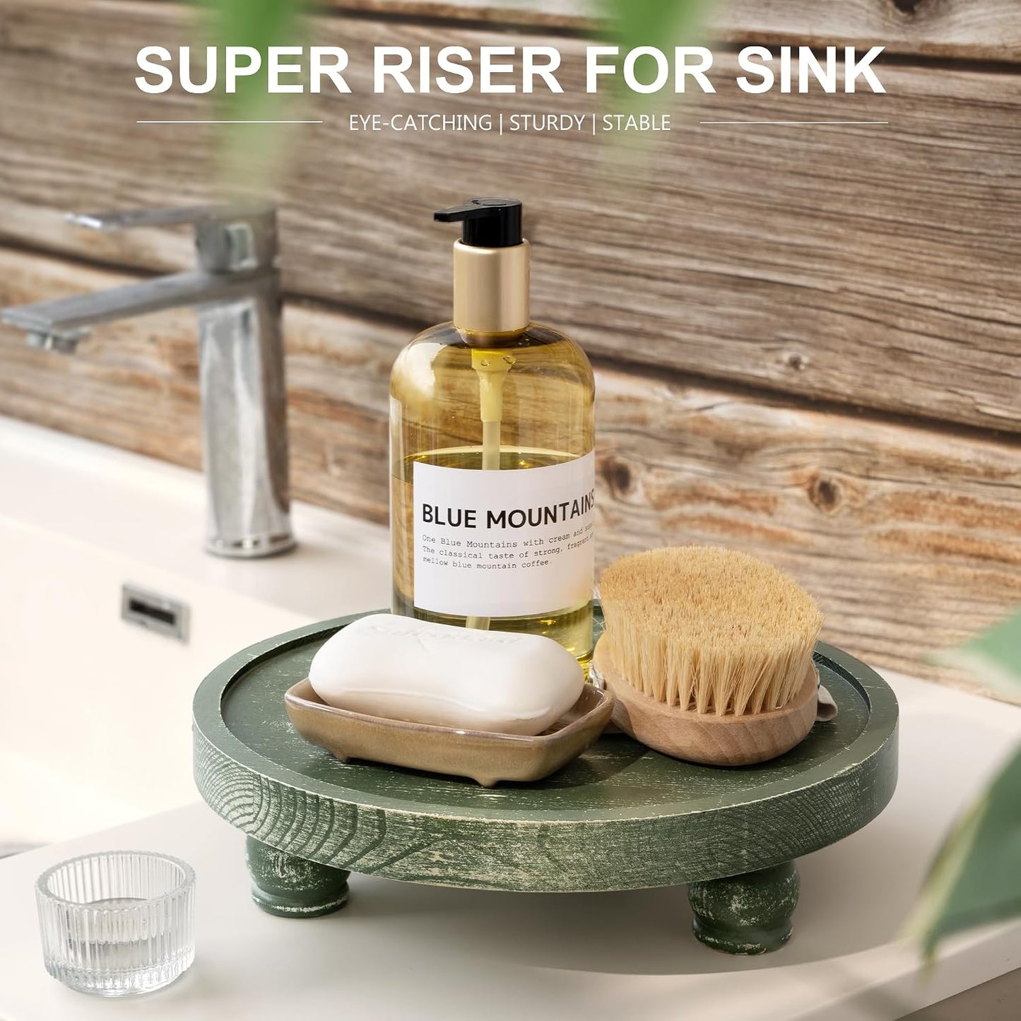 Round Pedestal Stand / Green