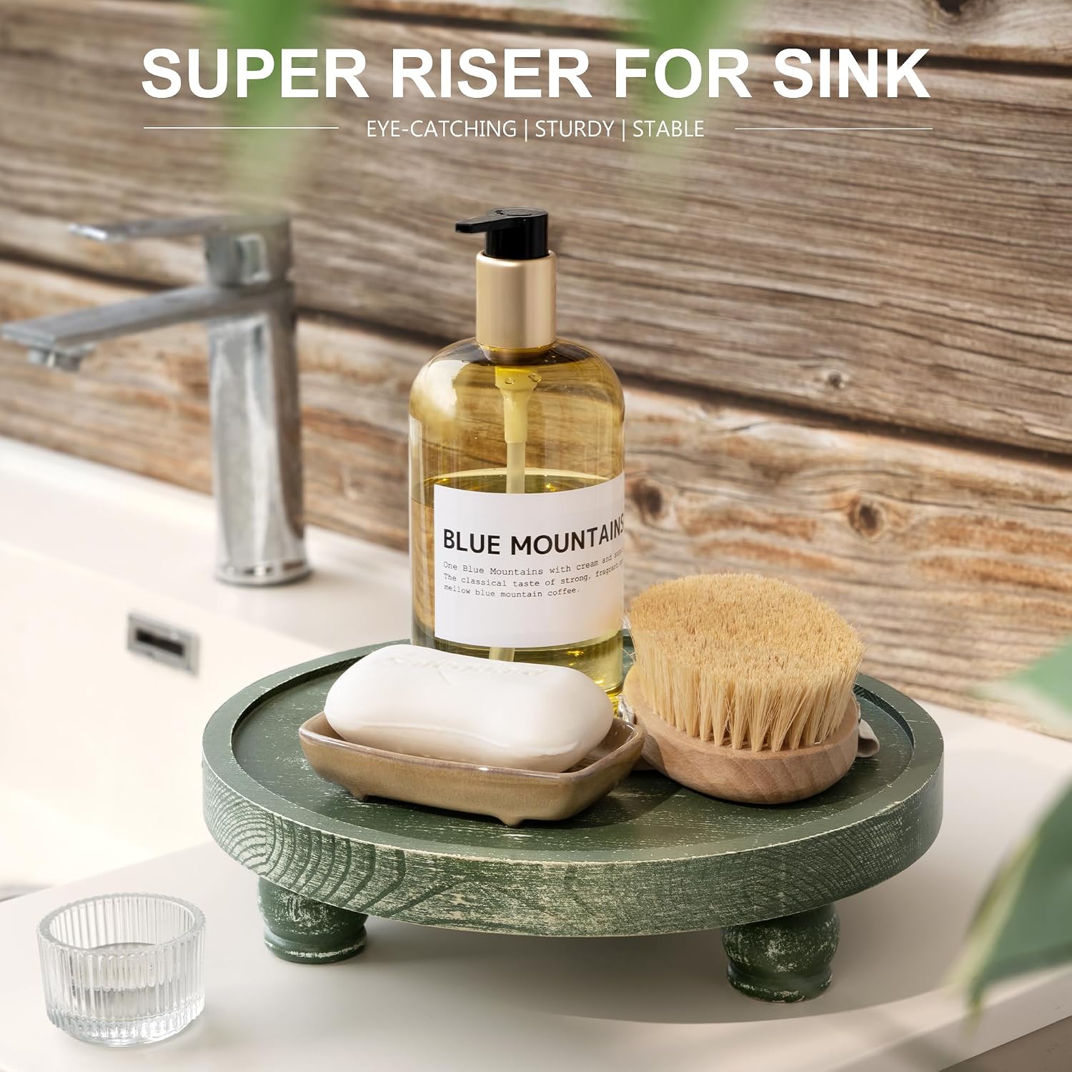 Round Pedestal Stand / Green