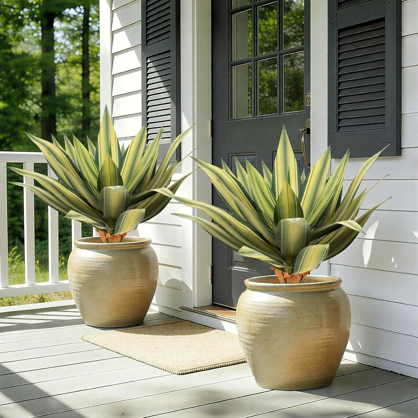 Artificial Plant Outdoor 28" Tall / Agave / Set of 28
