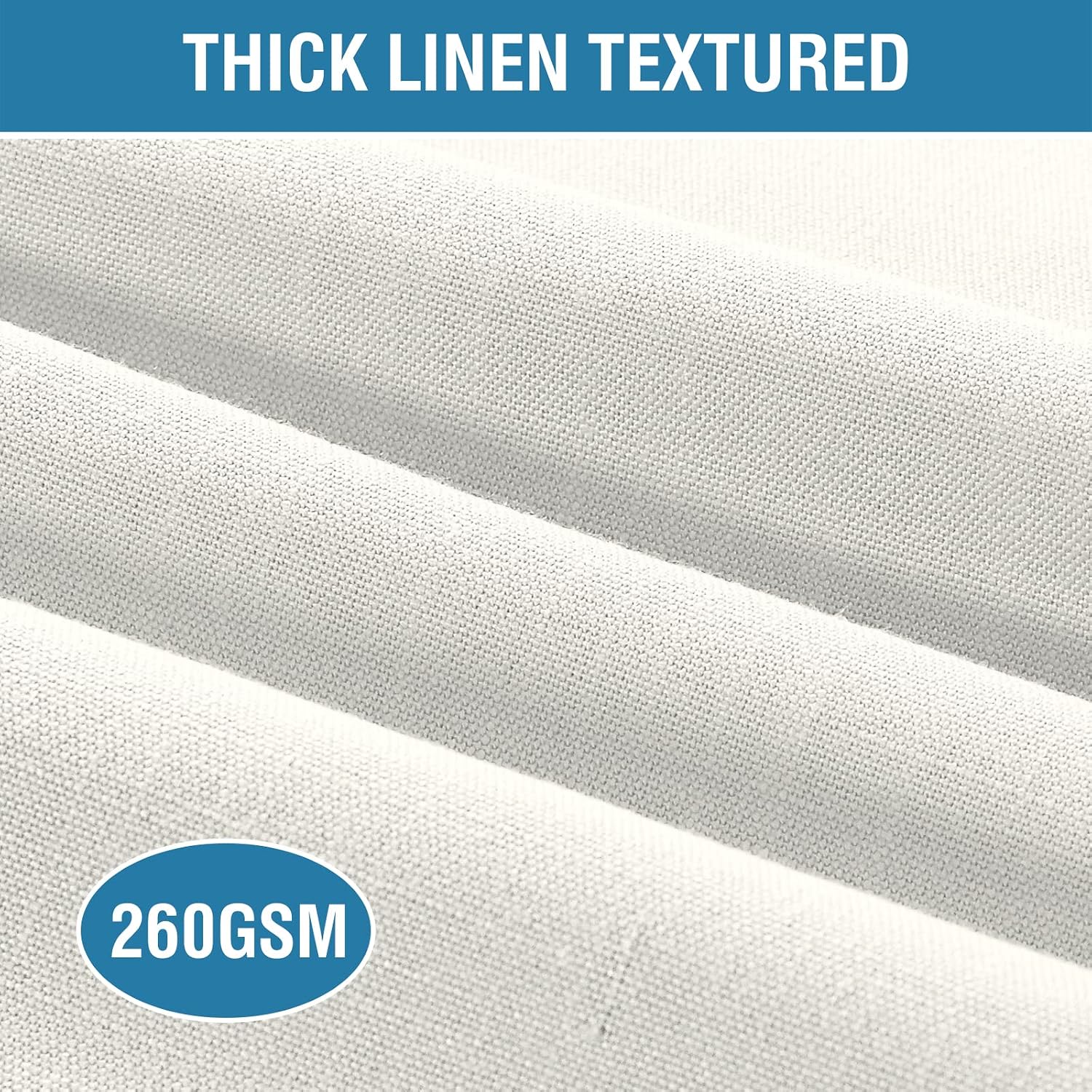 H.VERSAILTEX Linen Placemats Set of 8 Premium Solid Table Placemats for Dining Table Spill-Proof Waterproof Table Mats