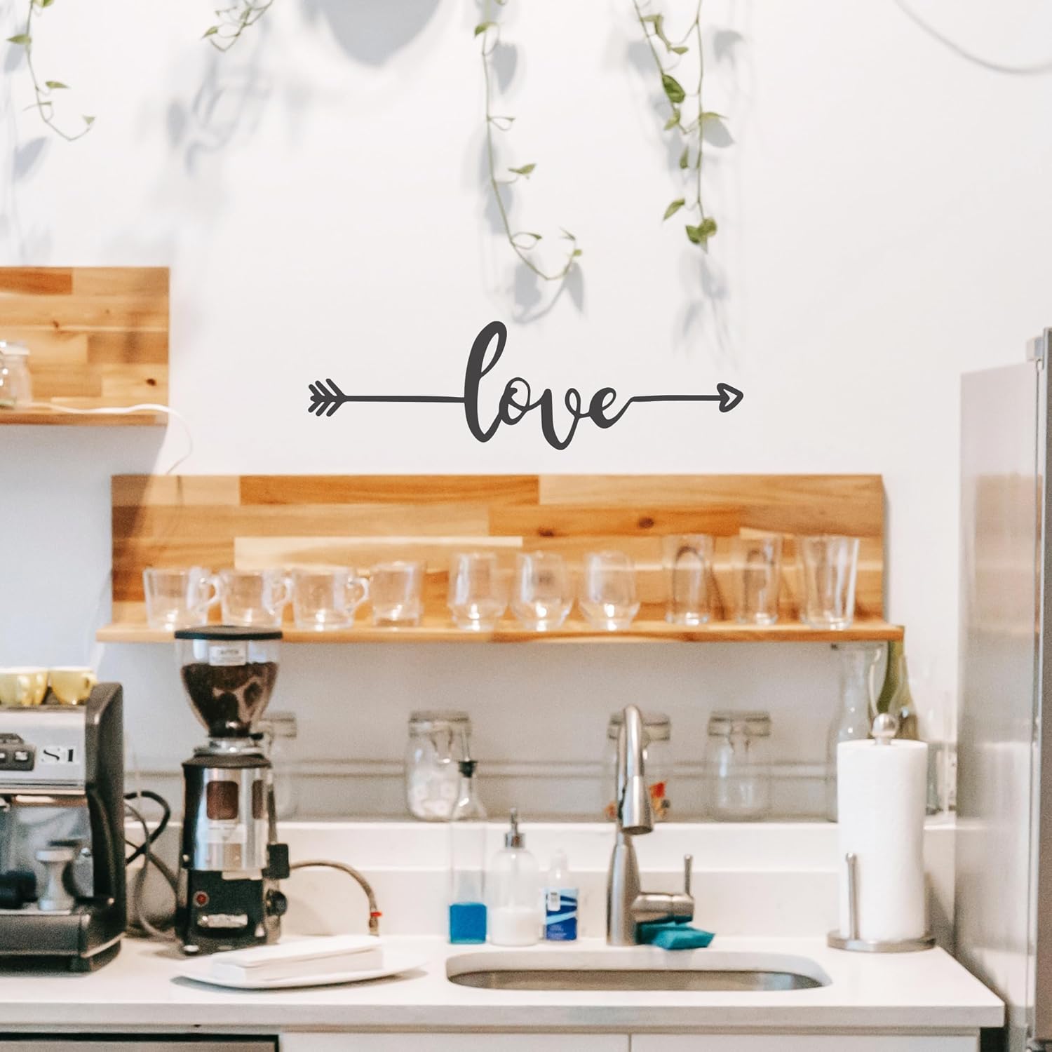 Inspirational Wall Decals / 22 x 6.5 / Love Arrow