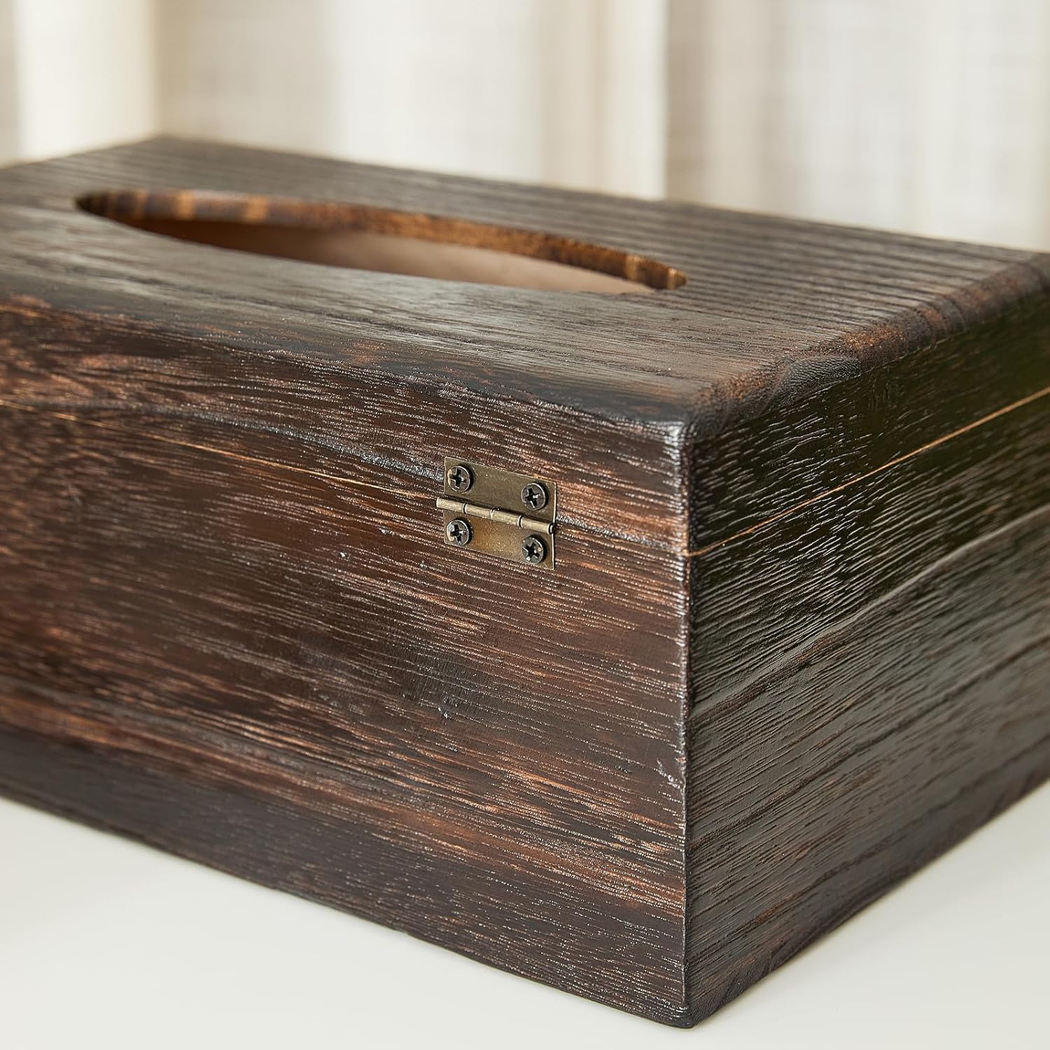 Decorative Wooden Tissue Box Cover / Rectangular