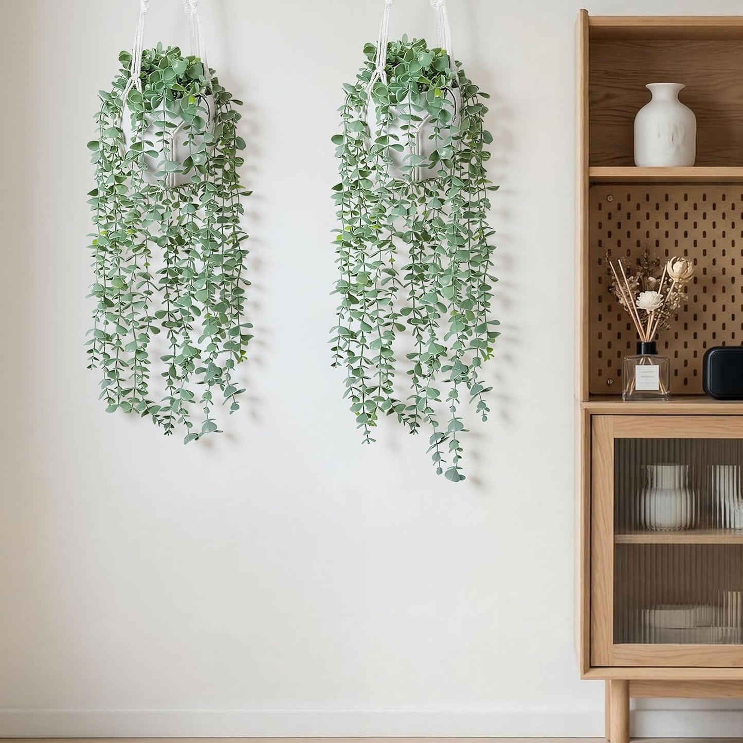 Artificial Hanging Plants / Eucalyptus / Set of 2