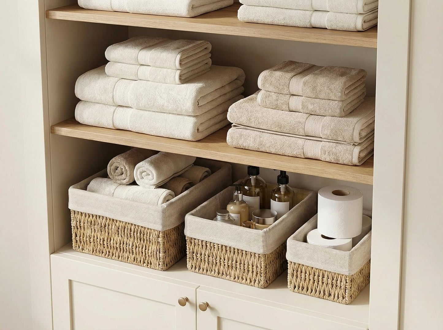 Wicker Baskets / Wicker Storage Baskets / Small / Set of 3