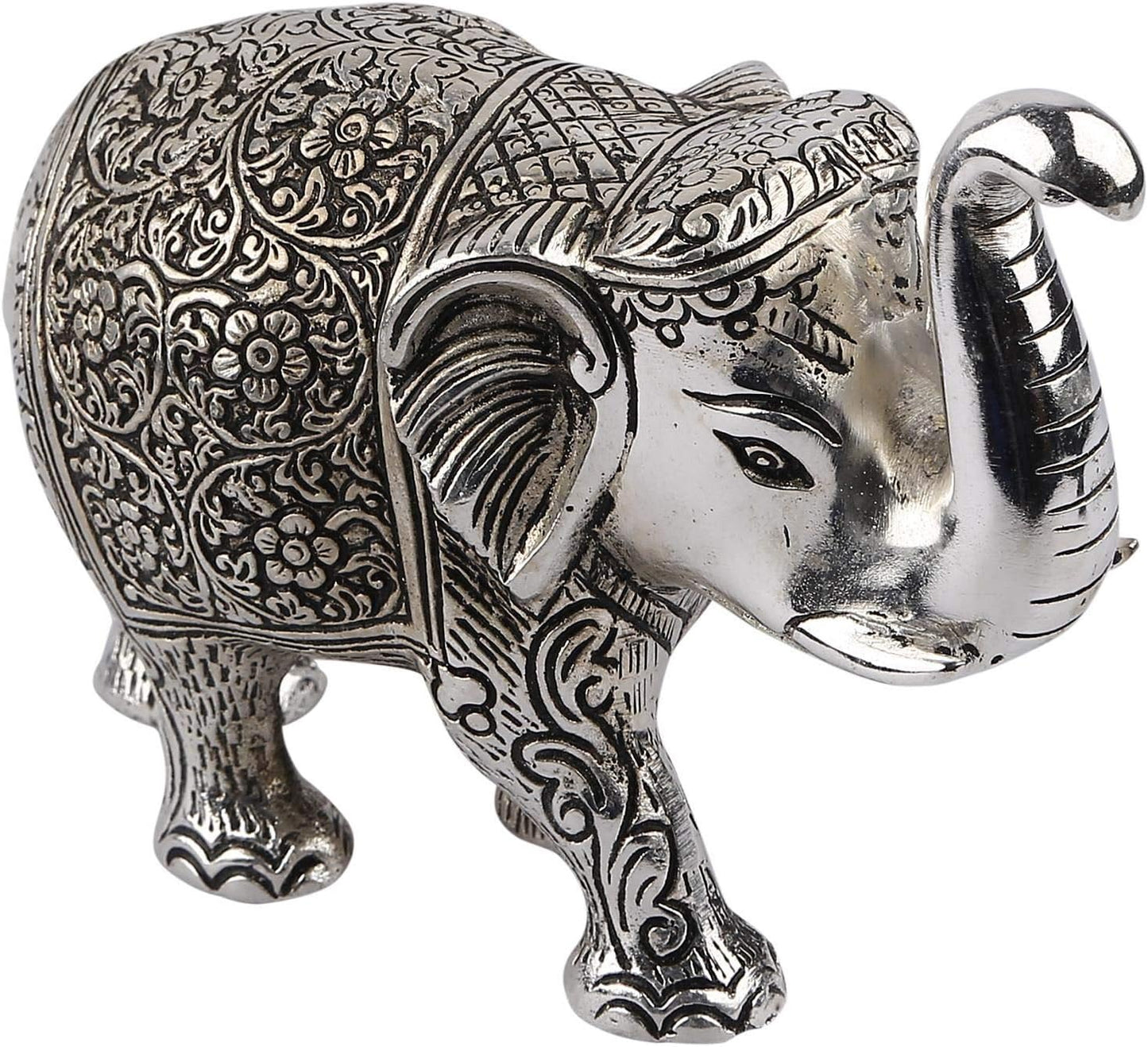 Metal Elephant Color for Showpiece Home / Silver