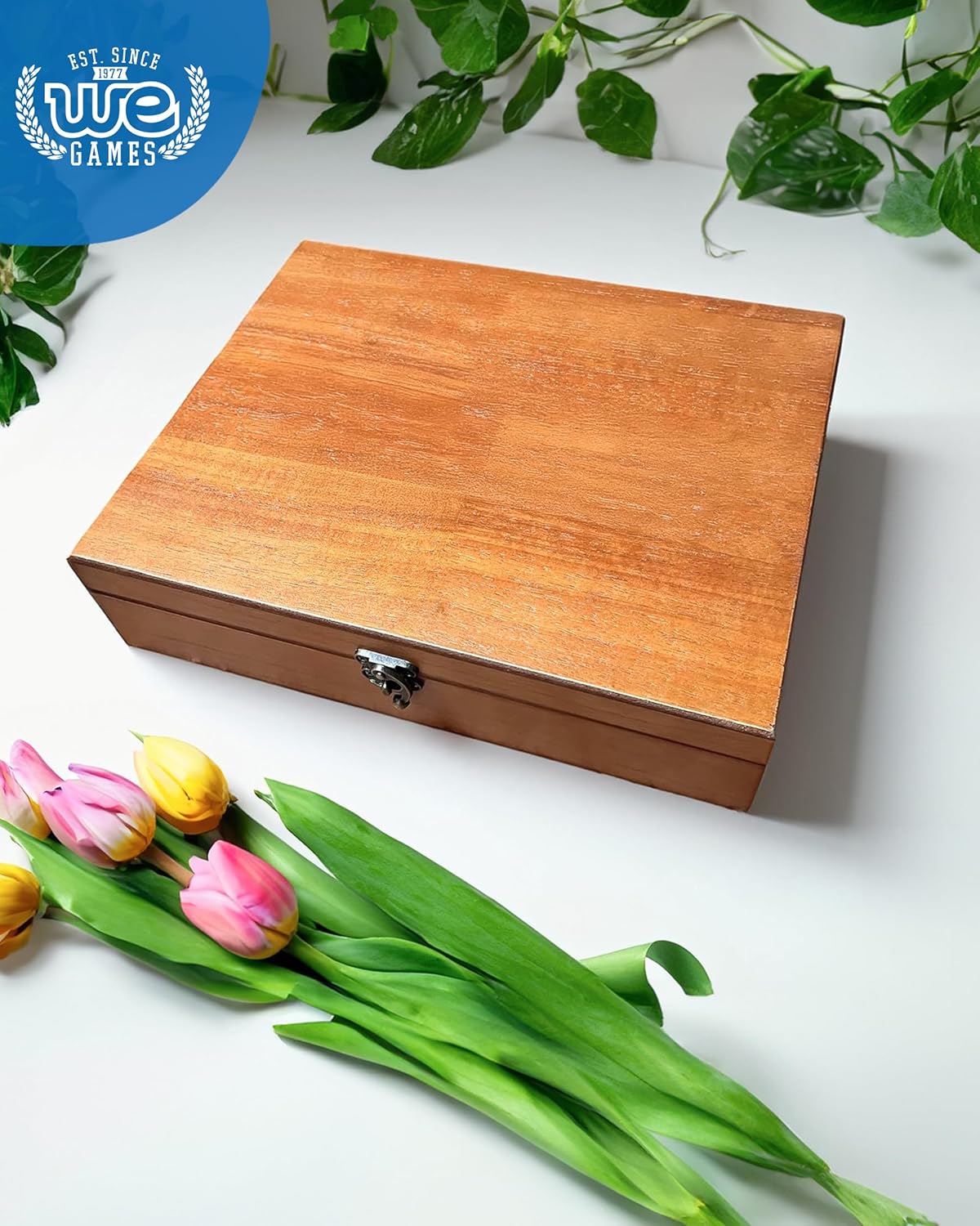Light / Old World Wooden Box / Redwood