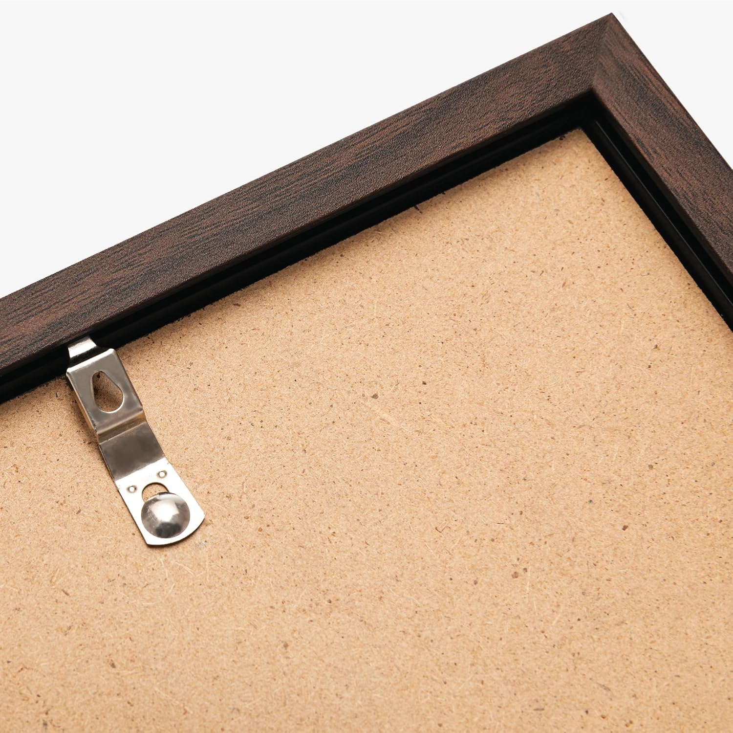 eletecpro Vinyl Record Frame, 12.5 x 12.5 in, Walnut Brown, 4 Pack | Fits 12x12 LP and Album Cover, Easy Wall Mount