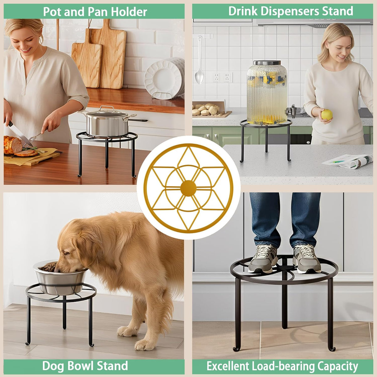 5 Pack Metal Plant Stand, Sturdy Tiered Display Rack for Indoor Outdoor Patio Home Garden