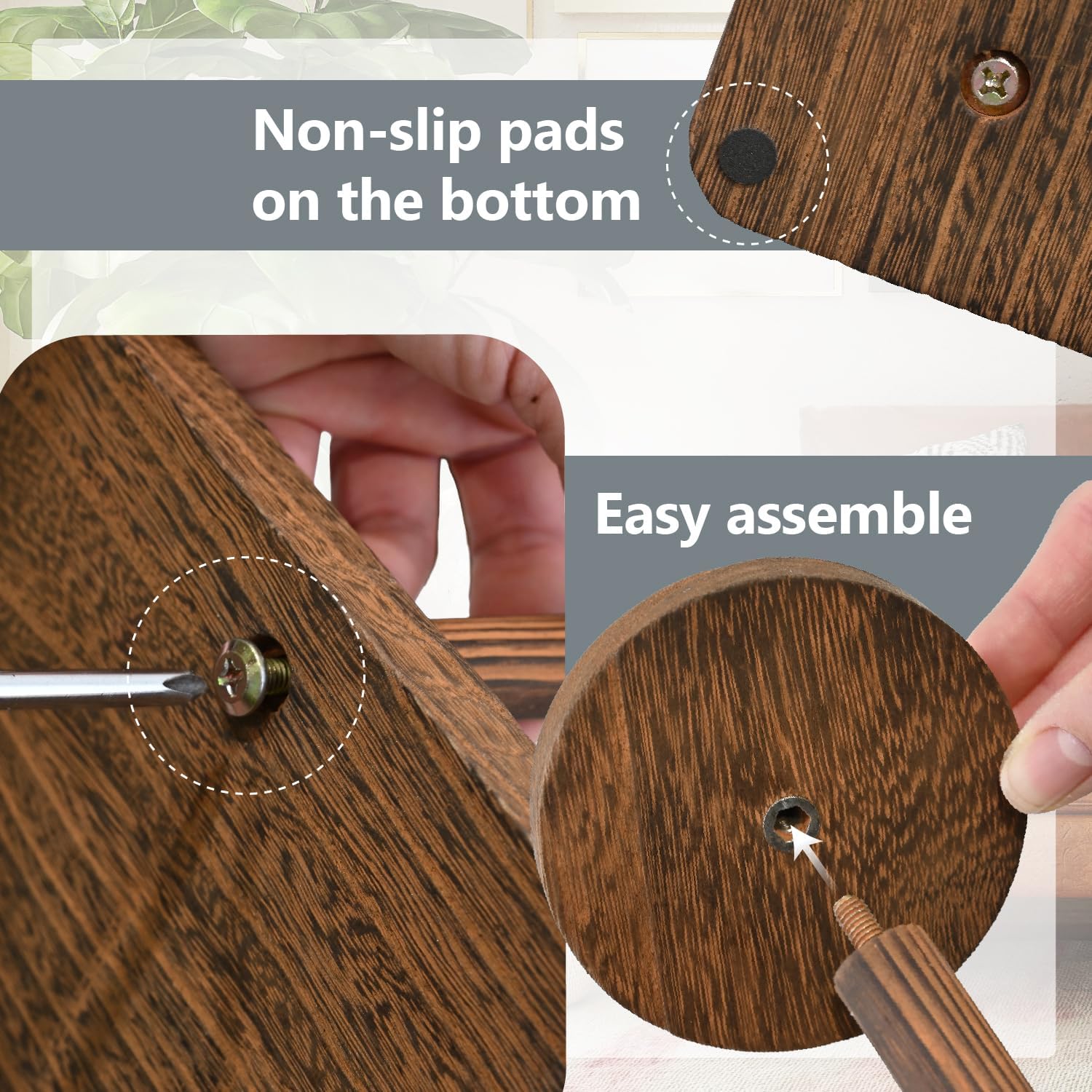 Multi-Level Wooden Display Riser Stand for Jewelry