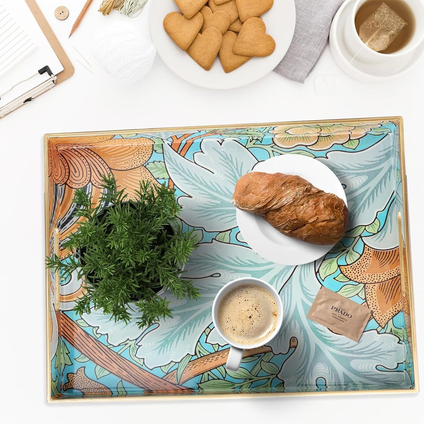 Serving Tray / Plastic Decorative Tray / Multi E