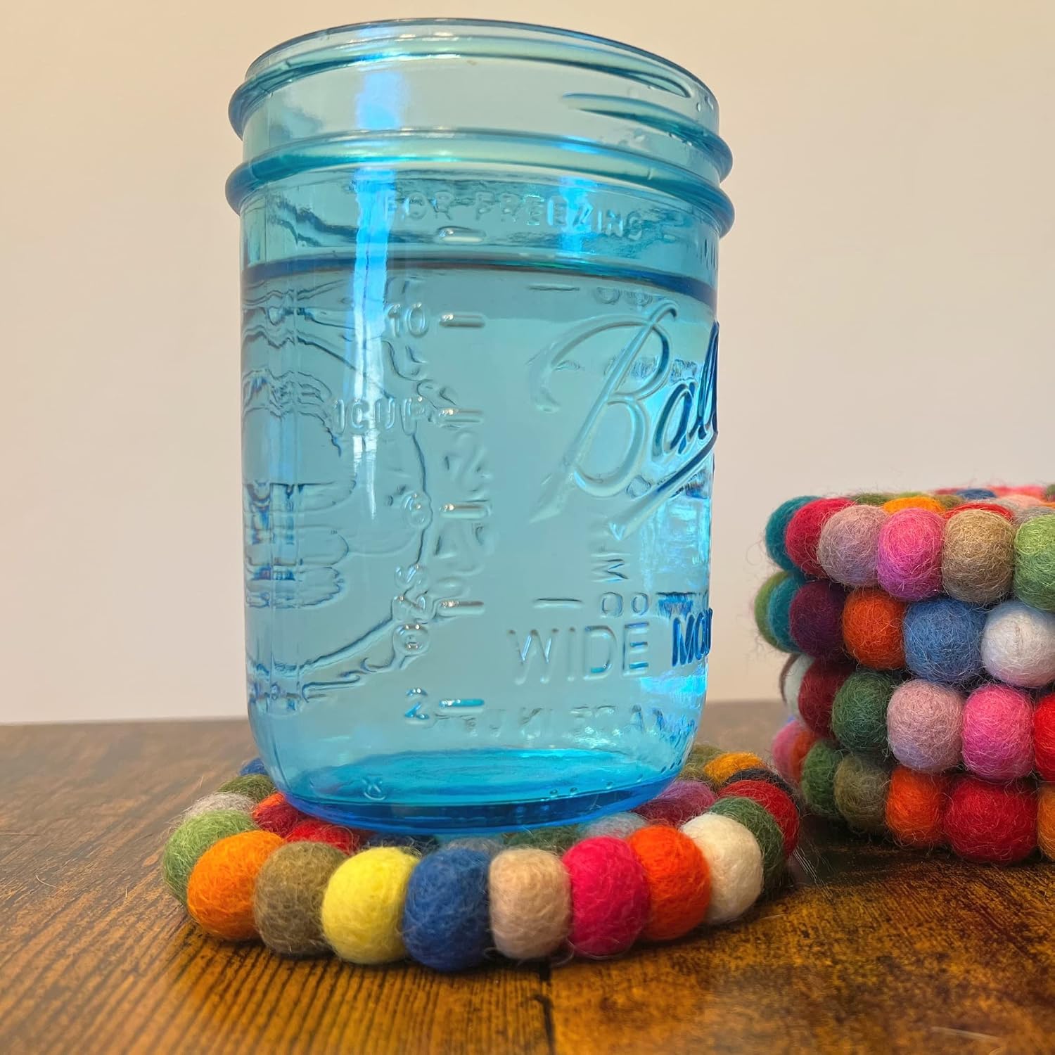 Felt Coaster Pads / Rainbow