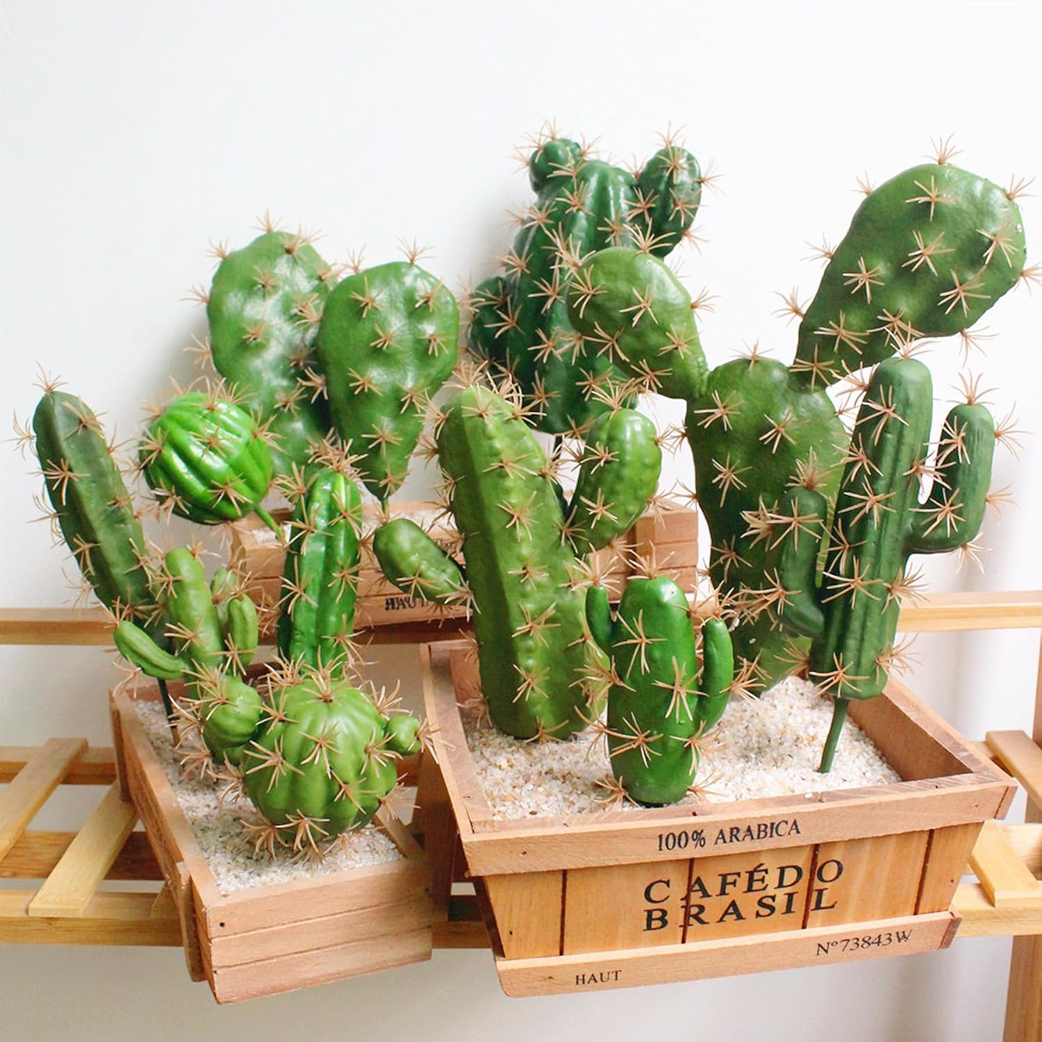 Faux Fake Succulents Artificial Cactus Decor Artificial Succulent Plants Faux / Color 5 / Set of 6