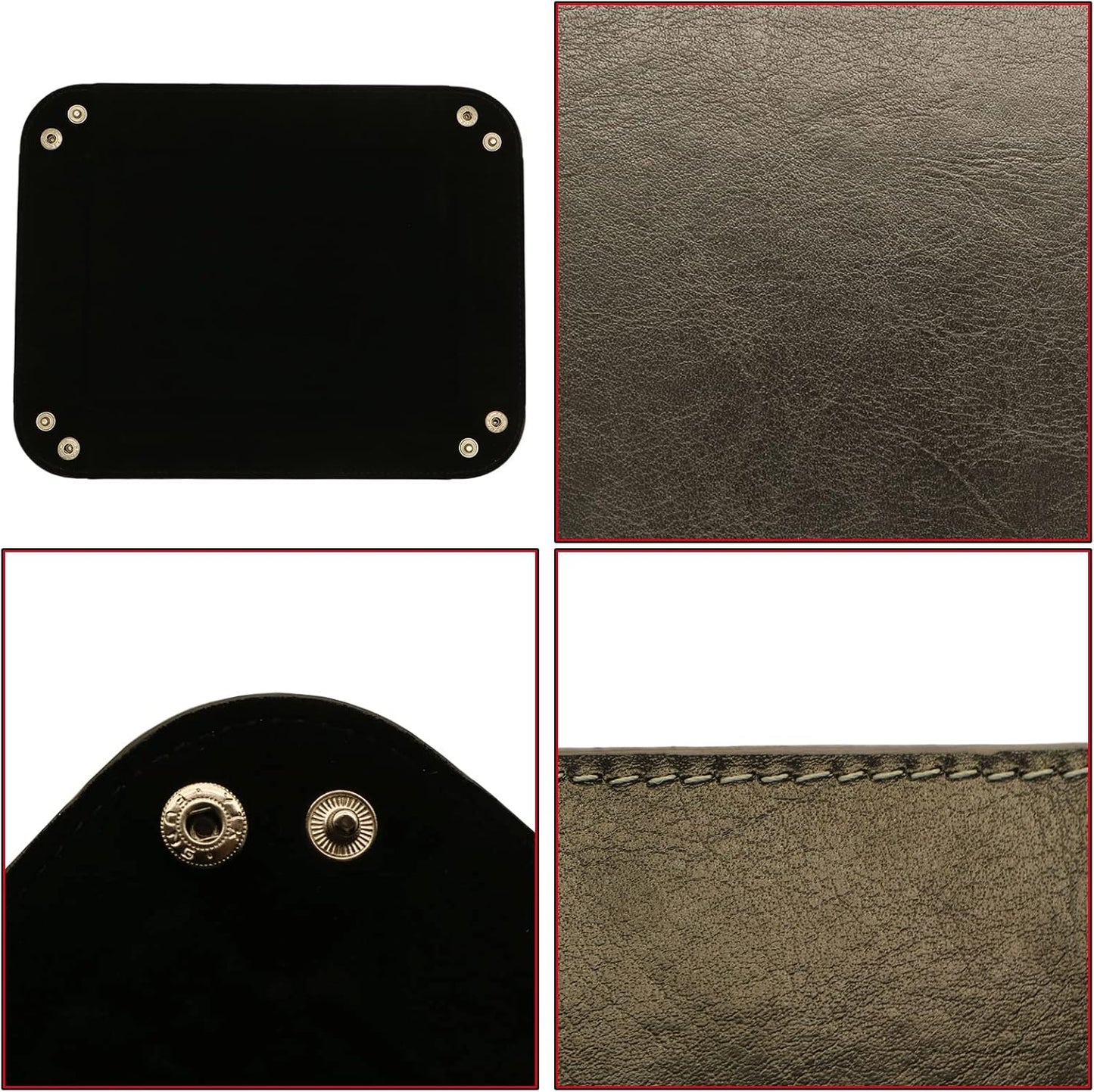 Valet Organizer / Catchall Tray for Jewelry / Black