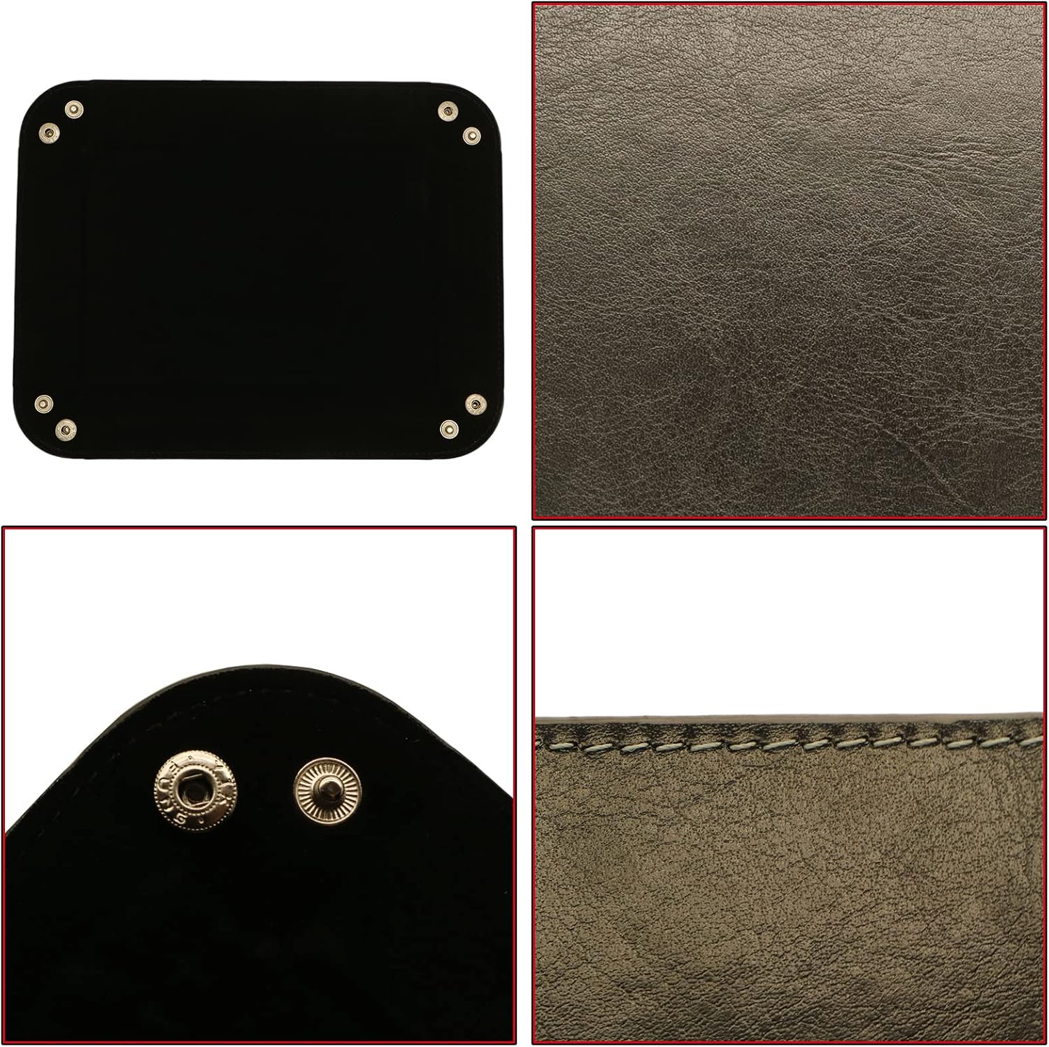 Valet Organizer / Catchall Tray for Jewelry / Black