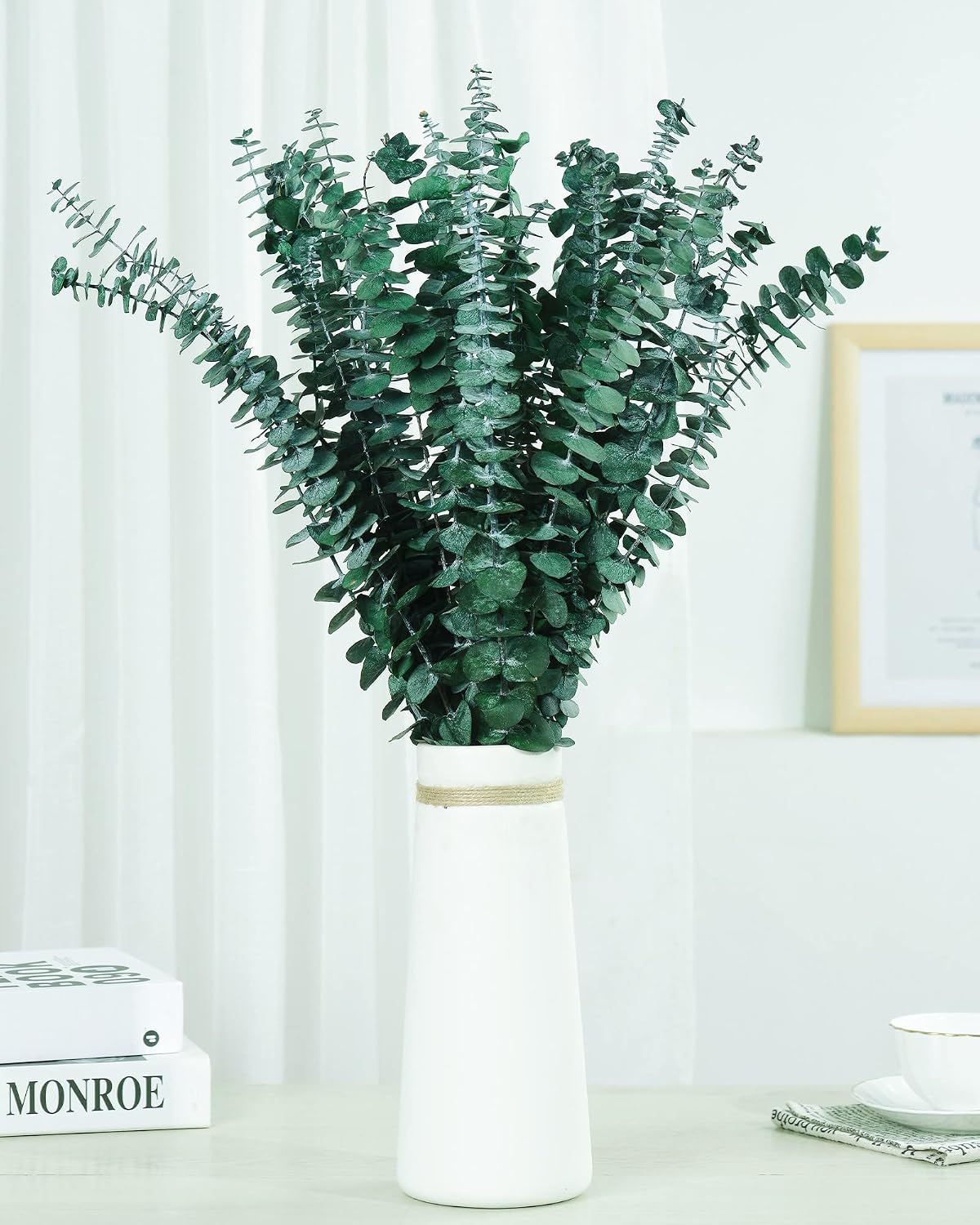 9oz 17" 100% Natural Fresh Eucalyptus Plant / Green / Set of 30