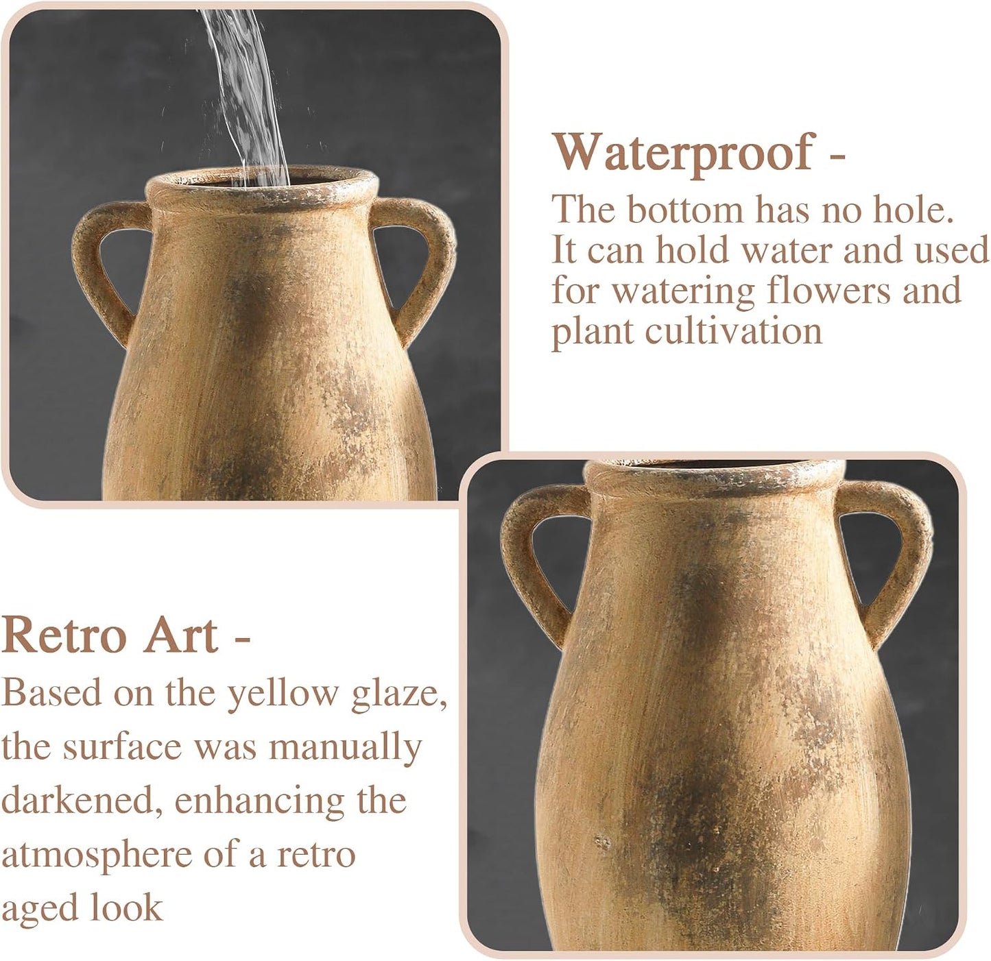 Large Ceramic Vase / 102-11.3in / 11.3 Inch