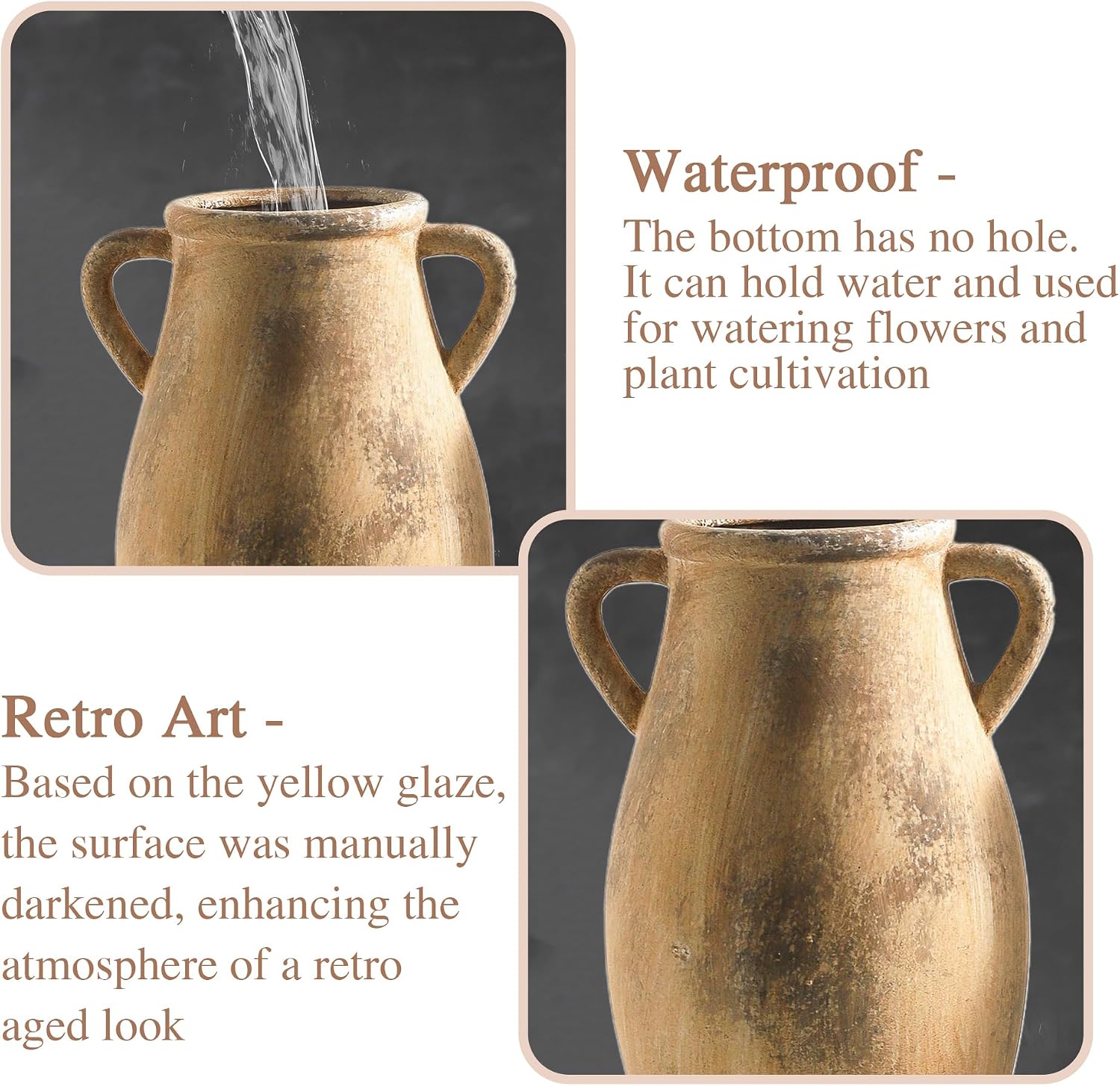 Large Ceramic Vase / 102-11.3in / 11.3 Inch