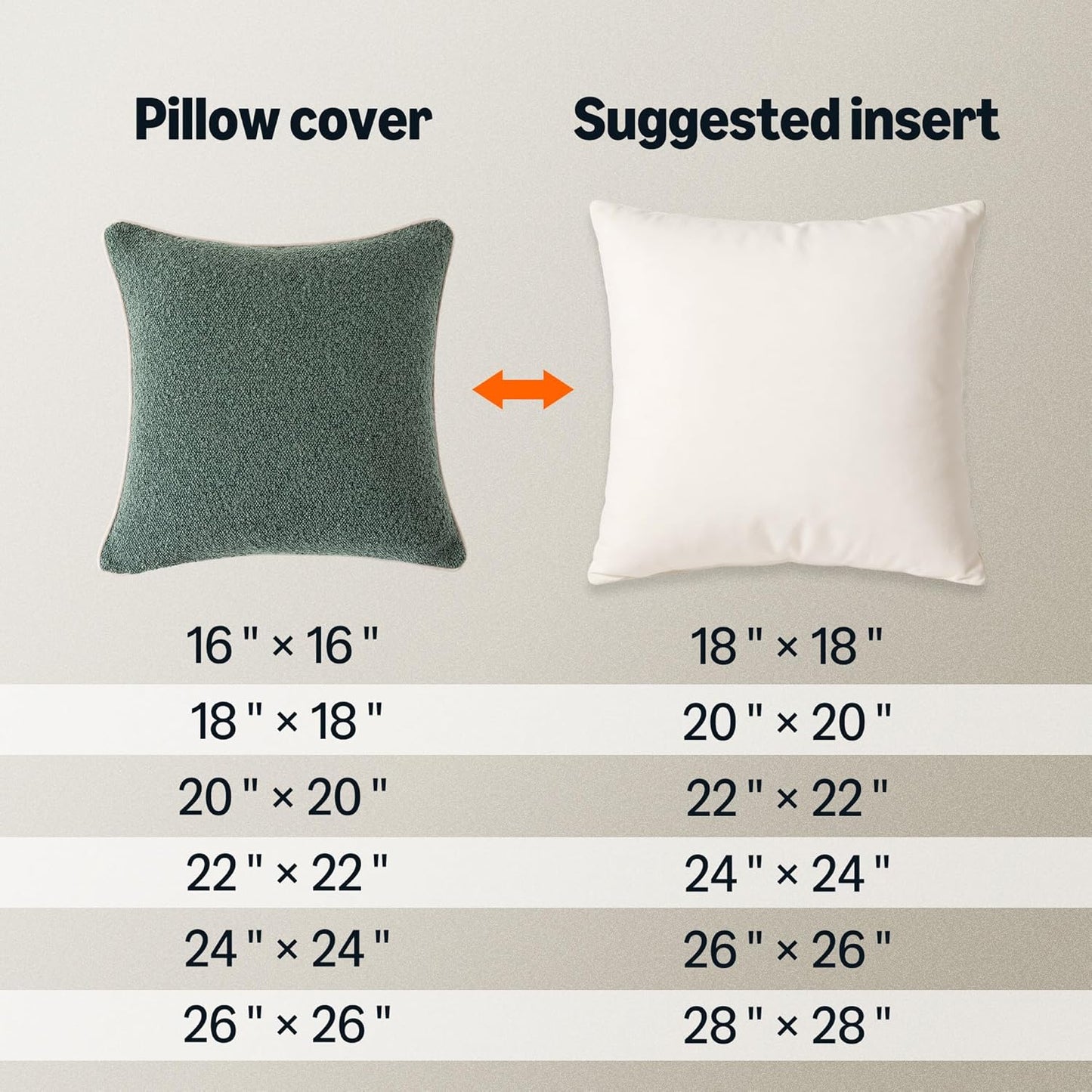 Boucle Throw Pillow Covers / Green / 18 x 18 / Set of 2