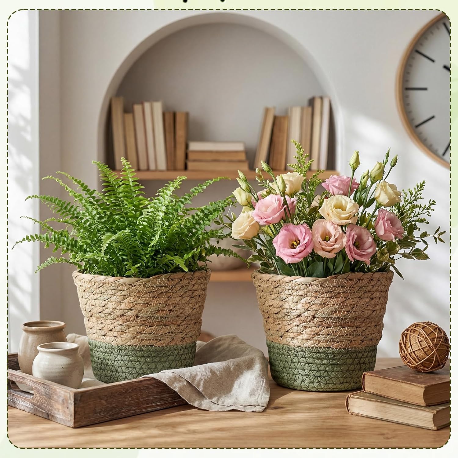 Wicker Plant Basket Bulk / Small / Farmhouse / Set of 12
