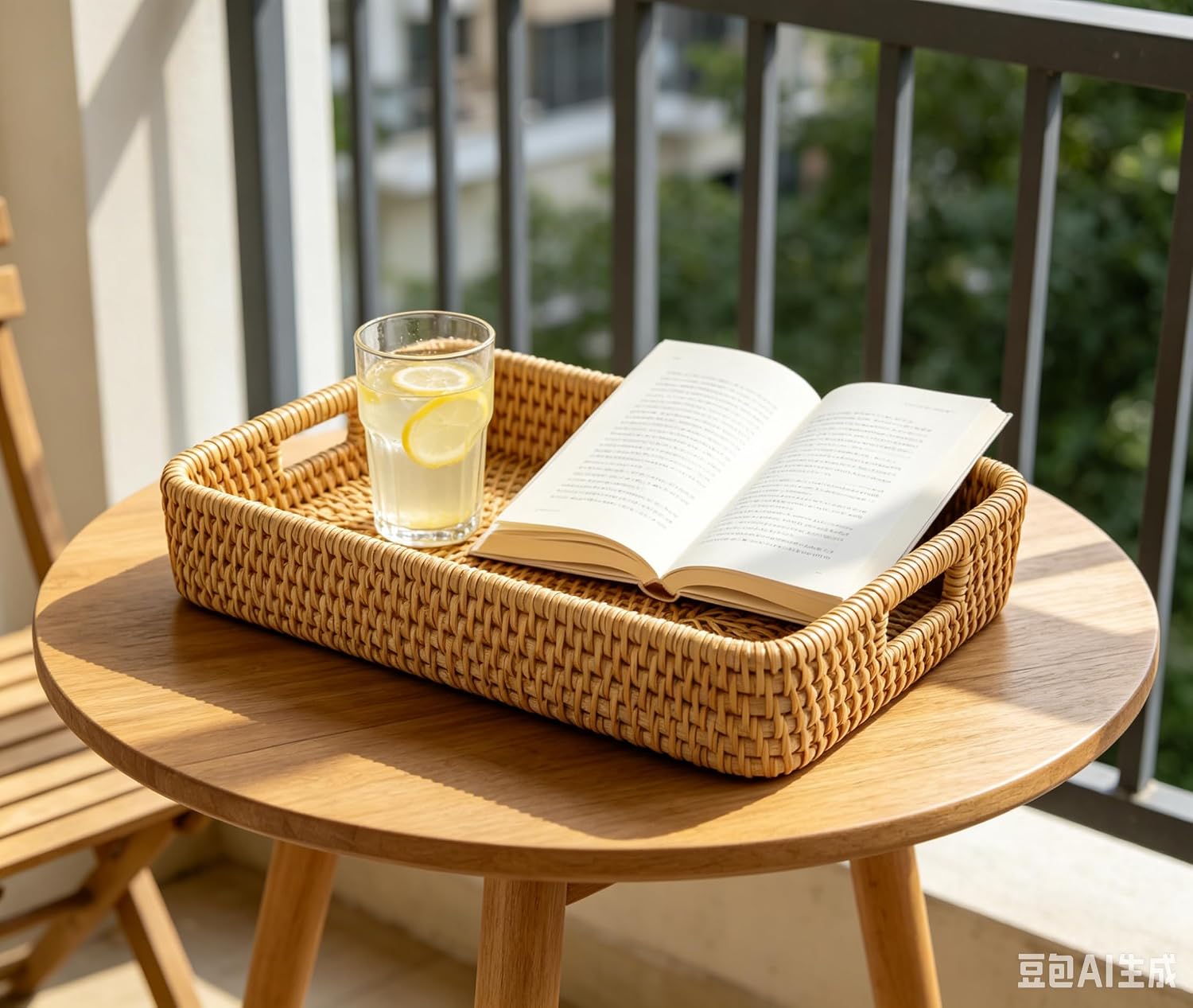 Small Rattan Basket / 8.3 x 4.3 x 1.6
