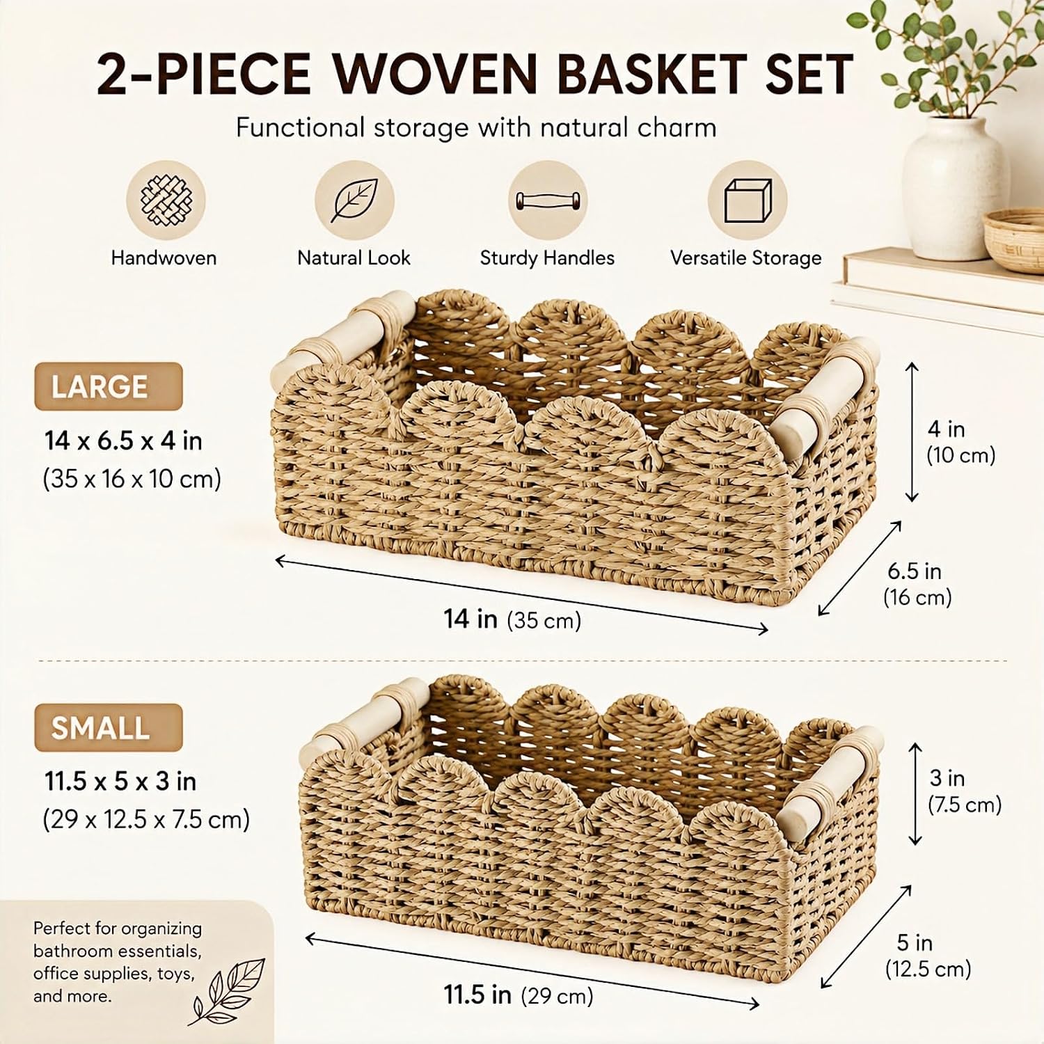 Scalloped Edge Toilet Paper Organizer