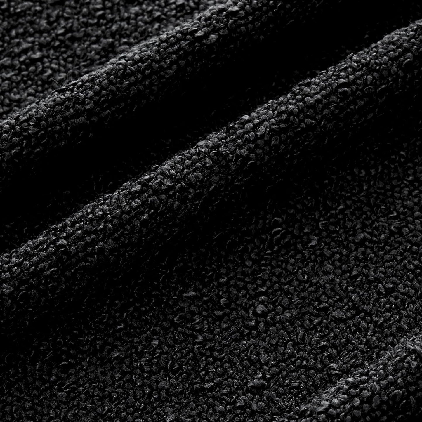 Textured Boho Pillow Covers / Black / 18 x 18 / Set of 2