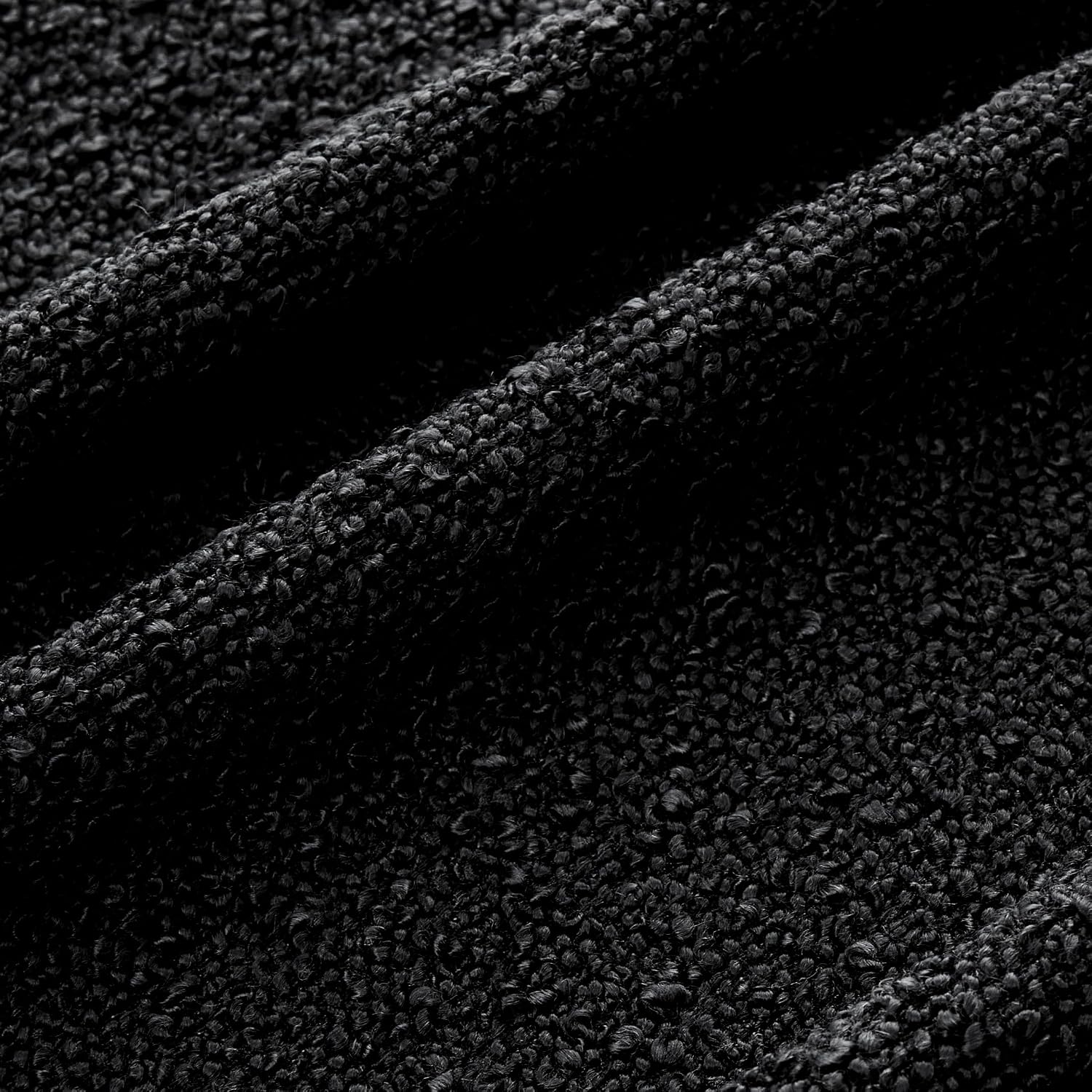 Textured Boho Pillow Covers / Black / 18 x 18 / Set of 2