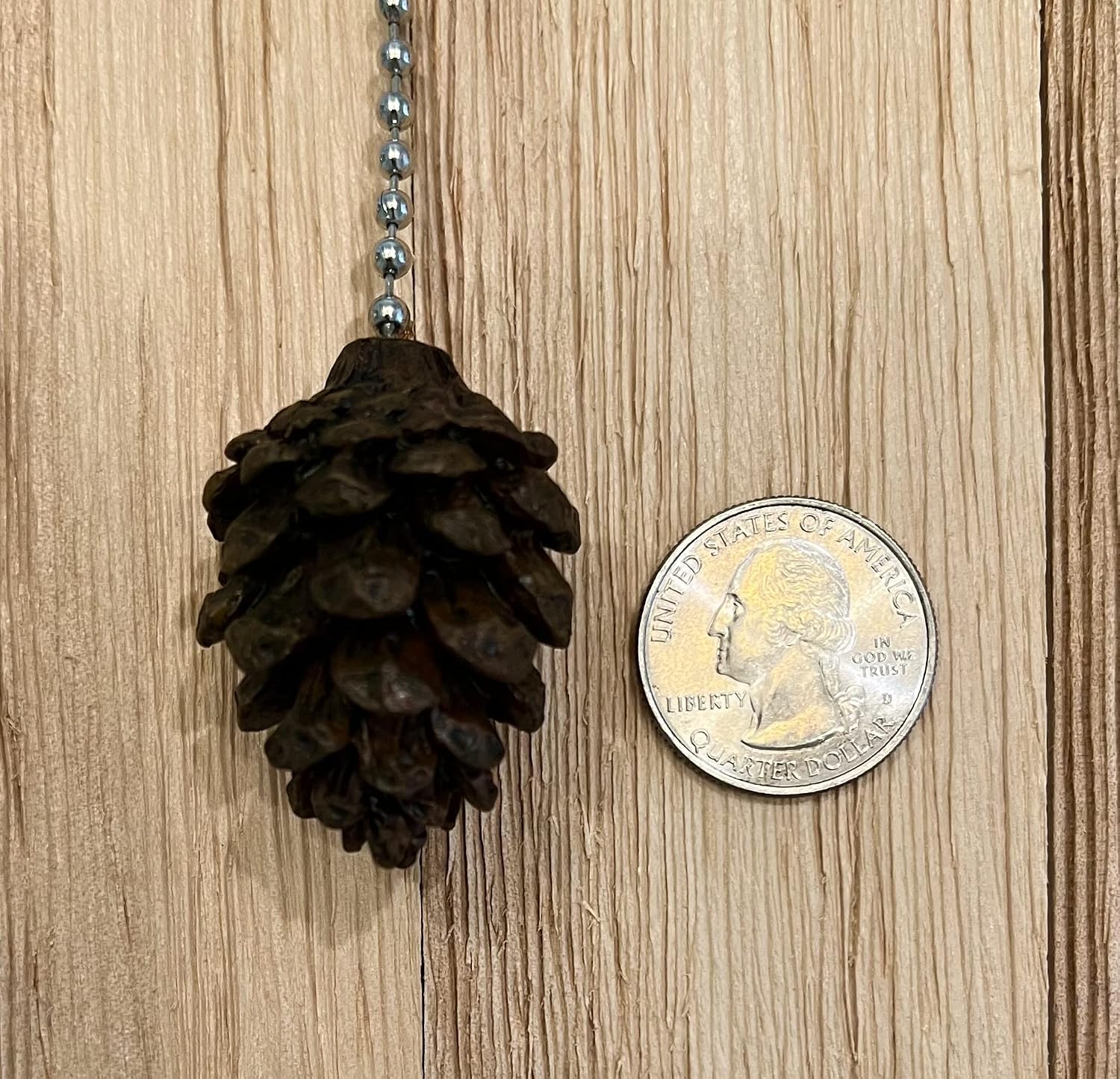Rustic Pinecone Ceiling Fan Pull Chain