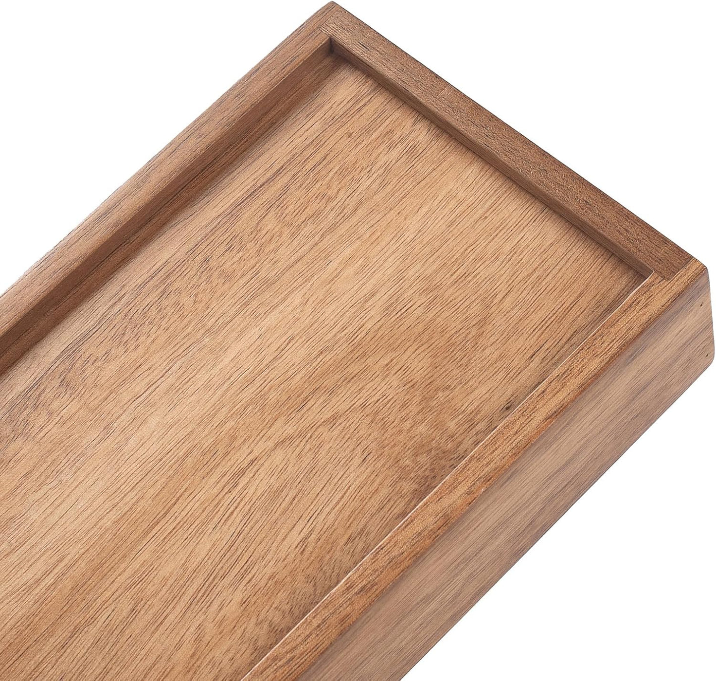 Acacia Wood Toilet Tank Tray for Organizing and Home Decor / 11.8 x 4.5 x 1.6