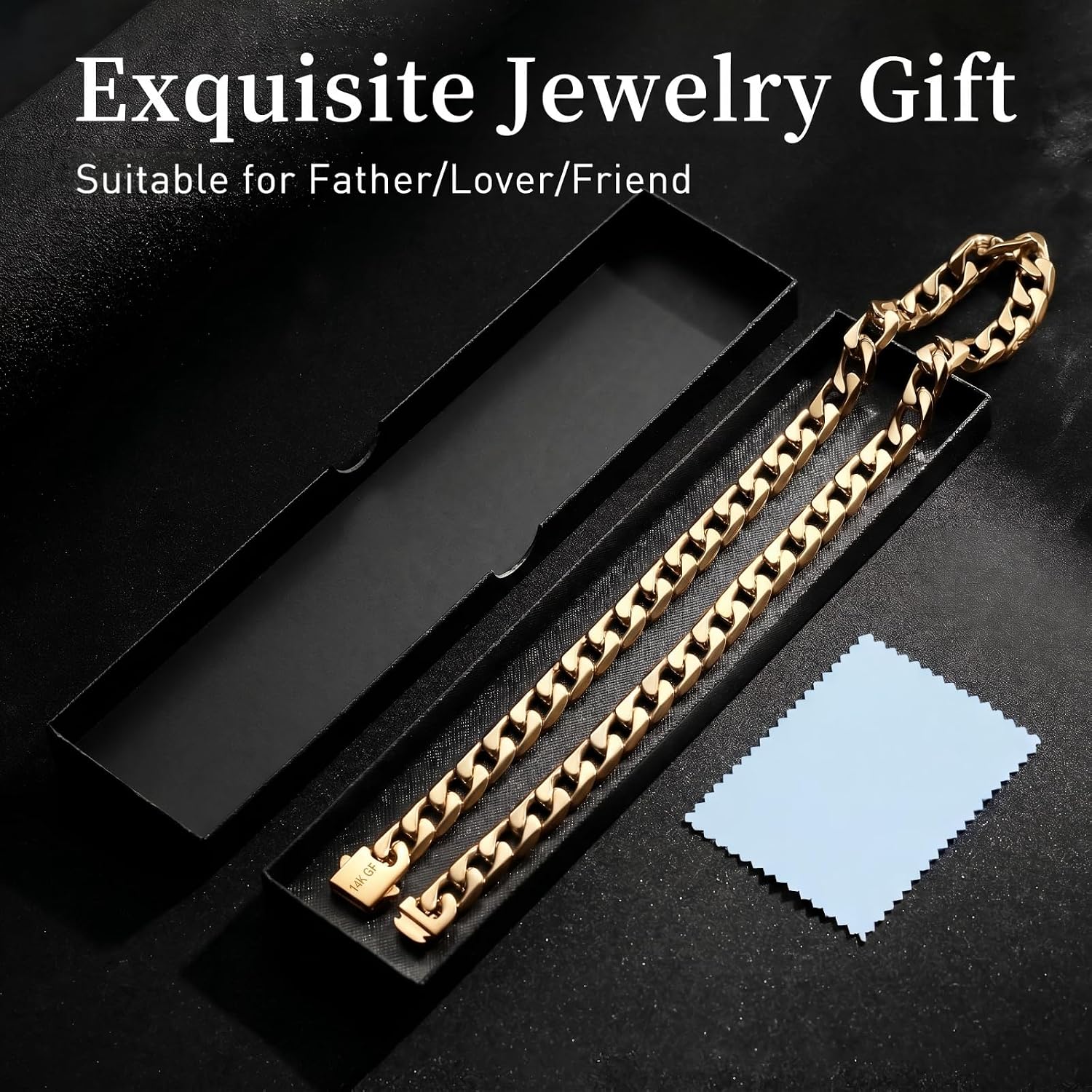 Chains for Men / 14MM-22 Inch / Gold