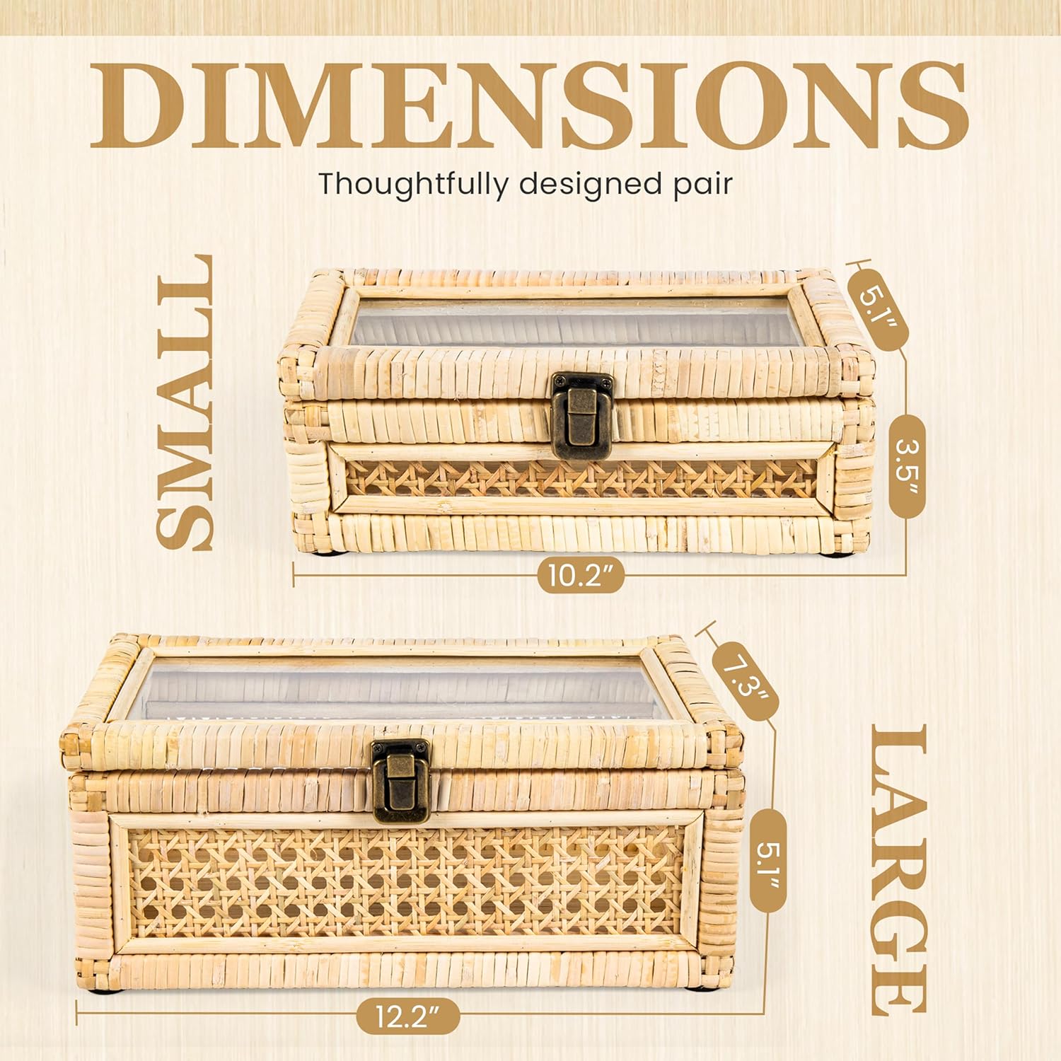 Rattan Display Box / Rattan Decorative Box