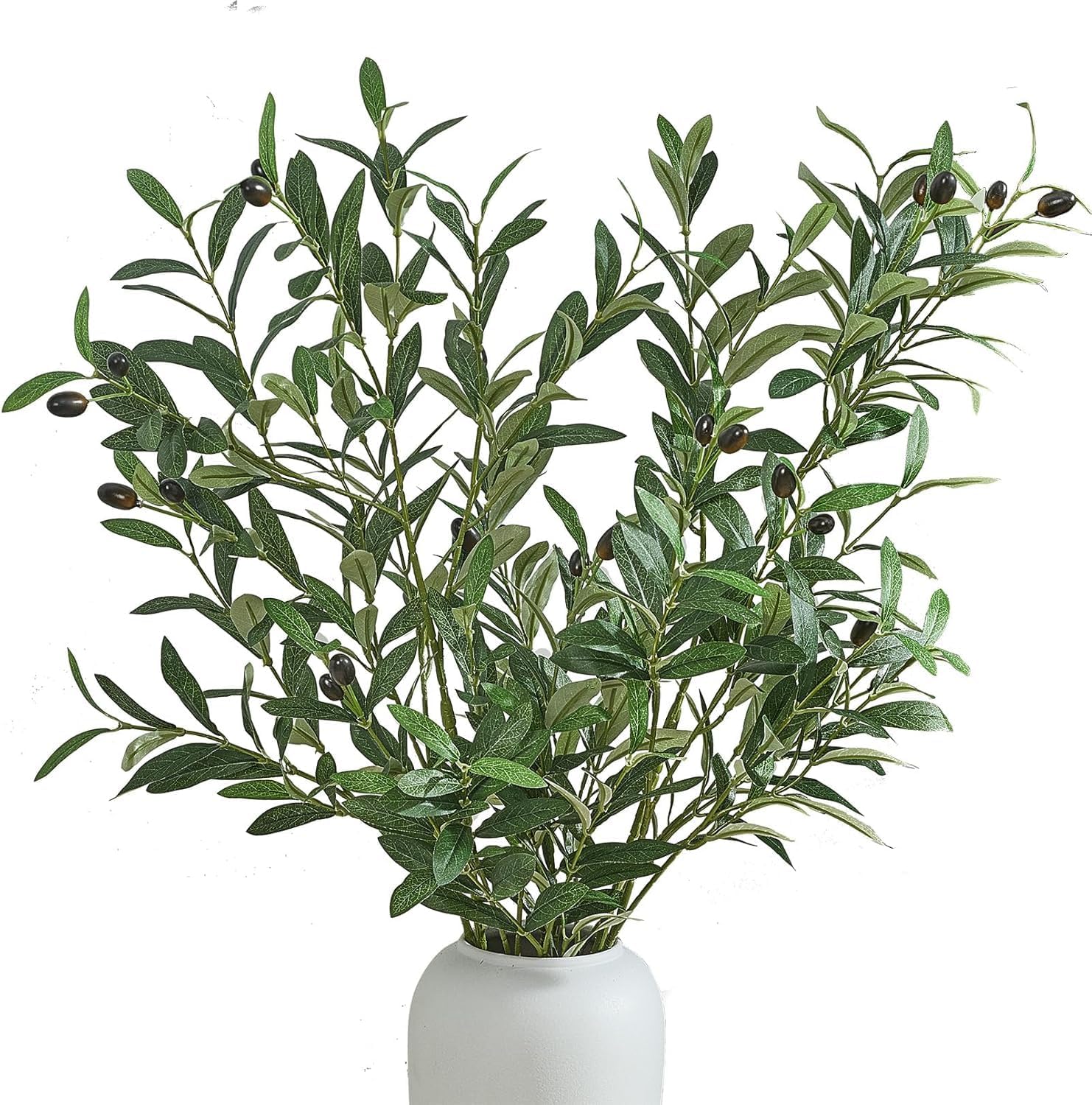Artificial Olive Branches / Black / 39 Inch / Set of 4