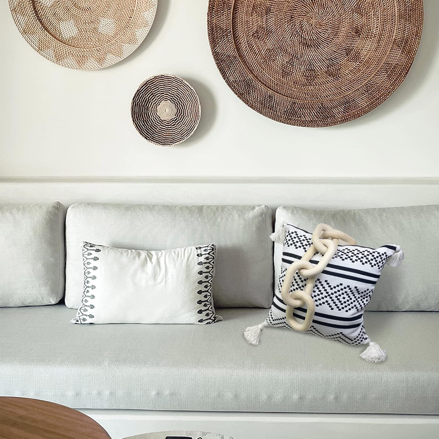 Wood Chain Link Decor / Wood Color