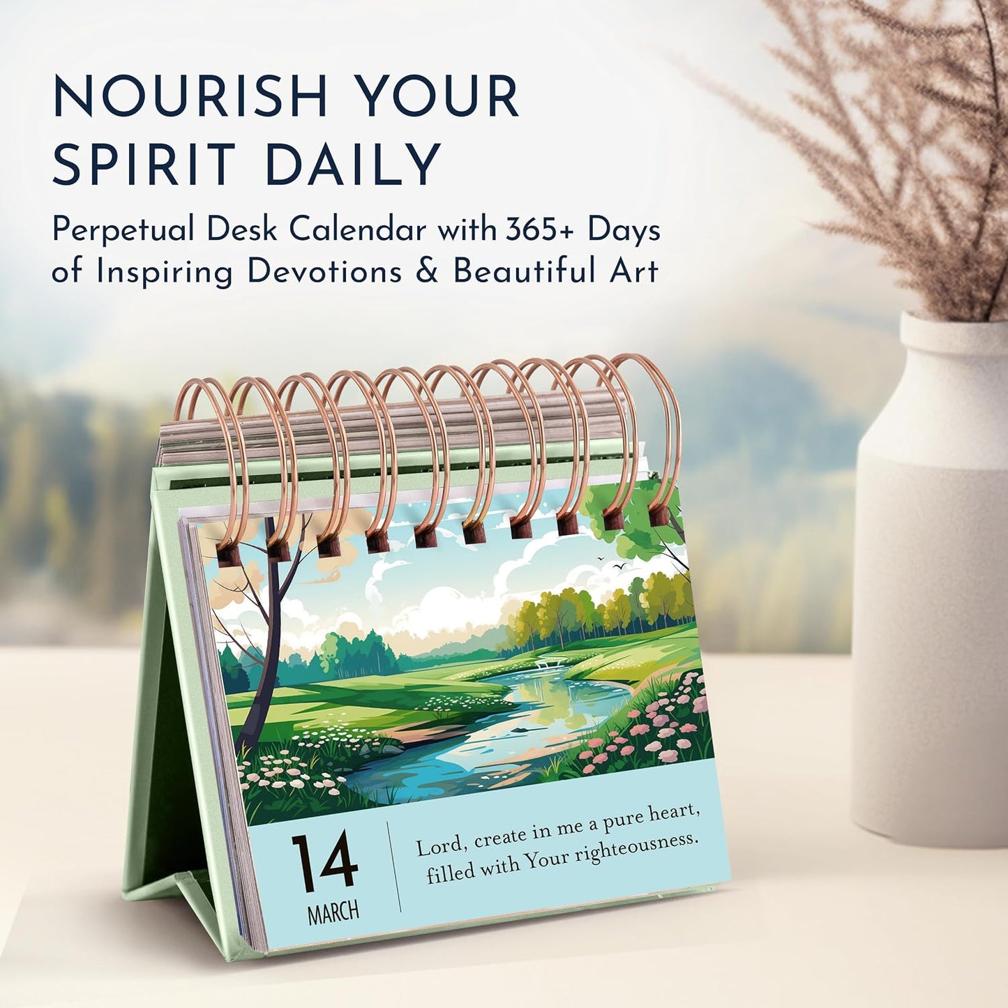 Religious Daily Devotional Calendar for Women, 366 Devotions & Reflections | Religious Gifts for Women, Devotional Flip