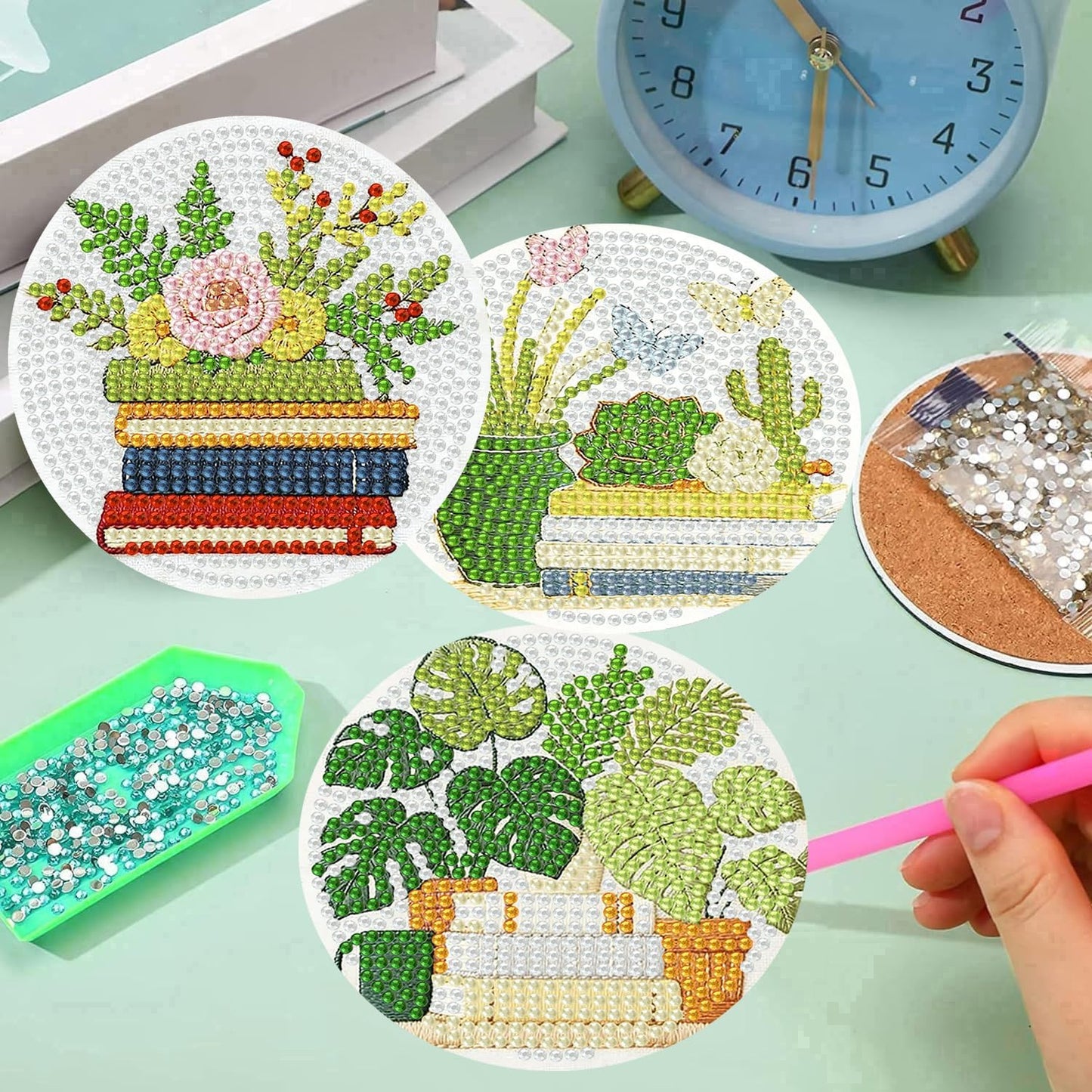 Holder Cork Pads / Plant / Set of 8