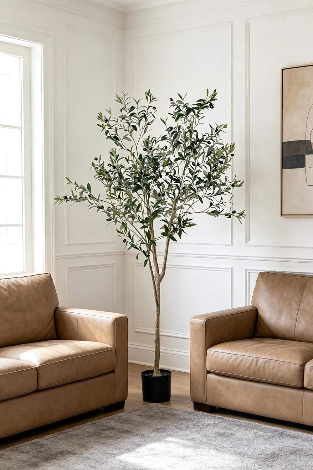 Faux Silk Plant Fake Trees / 6ft / 6 Inch