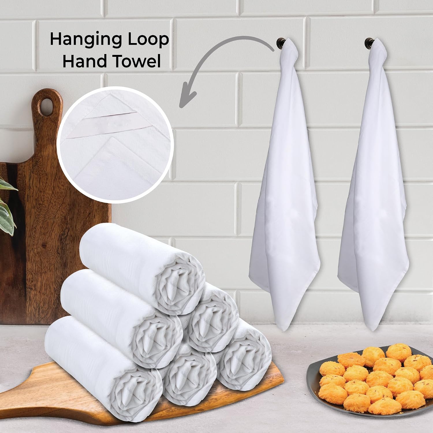 Urban Villa Flour Sack Kitchen Towels (27x27 Inches 12 Pack) Extra Large Premium White DishTowels 100% Cotton Flour